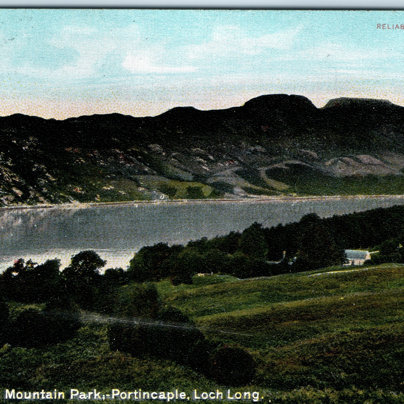 c1900s Glasgow, Scotland Loch Long Portincaple Mountain Park Road Dam House A353