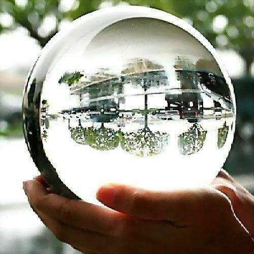 100MM+stand Natural Clear Sphere Large Crystal Ball Healing Ston