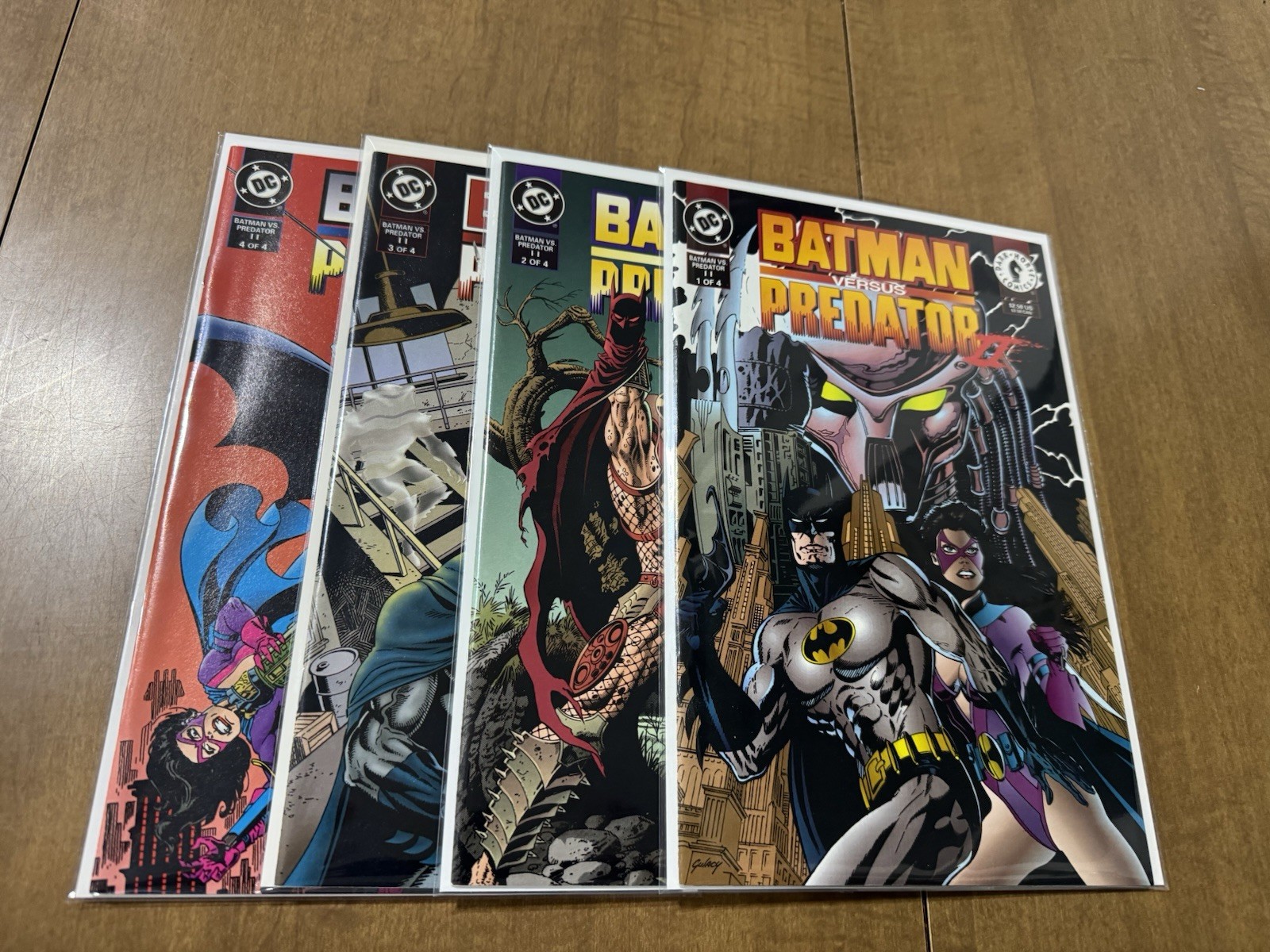 Batman Versus Predator II #1 -4 Complete Set (1994 DC, Dark Horse) VF/NM