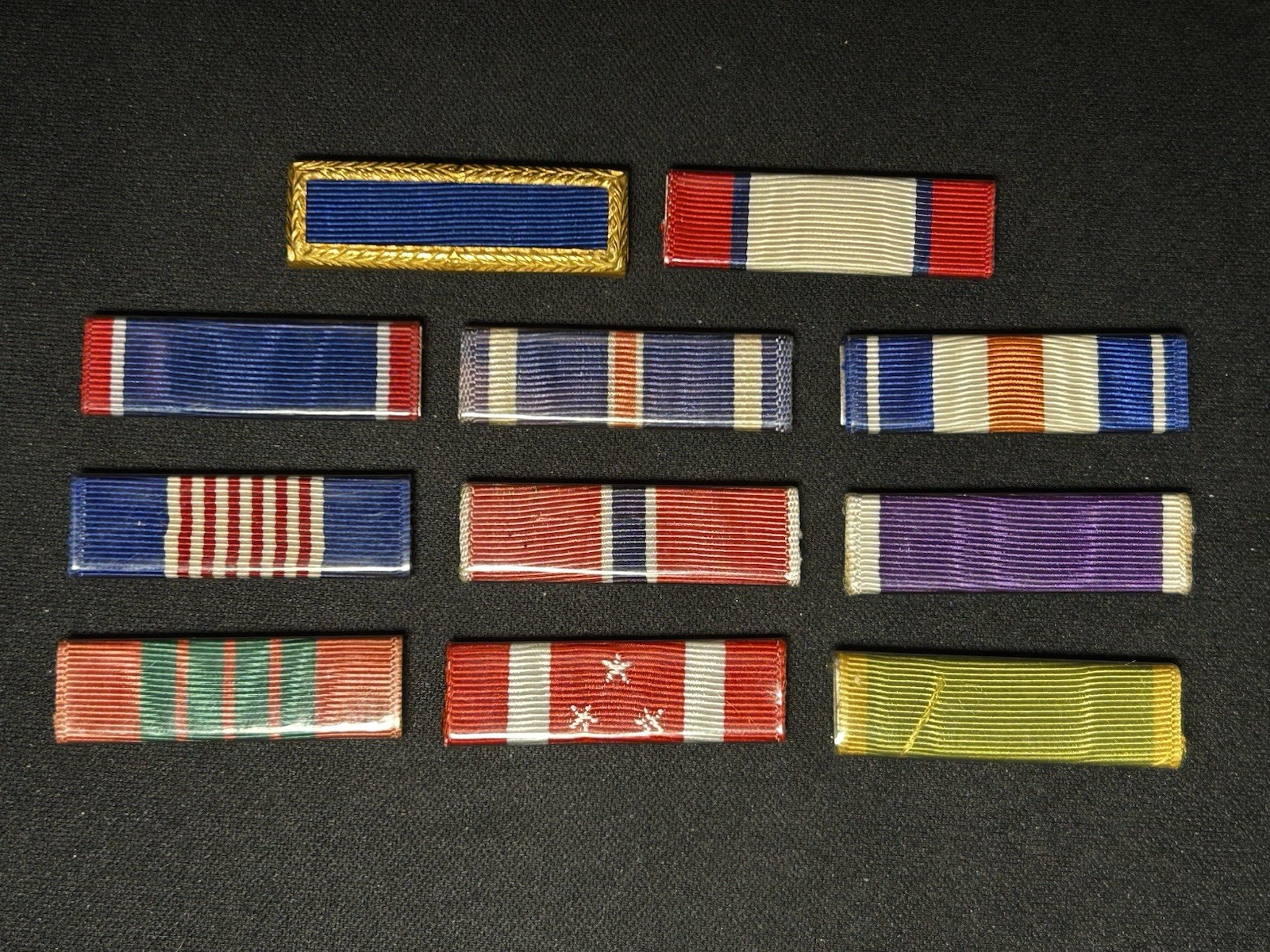 One WW2 Slide On Ribbon Bar Plastic Coated (READ)