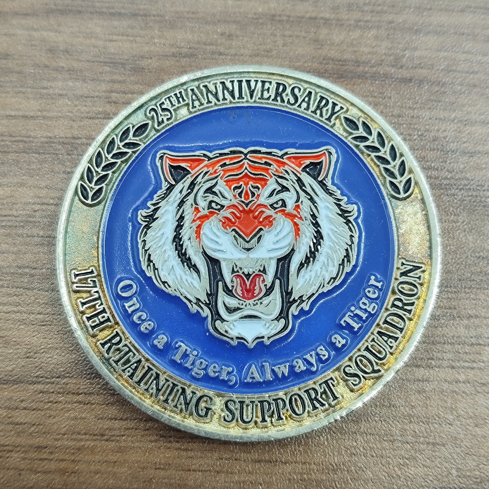 17th Training Support Squadron 25th Anniversary Challenge Coin
