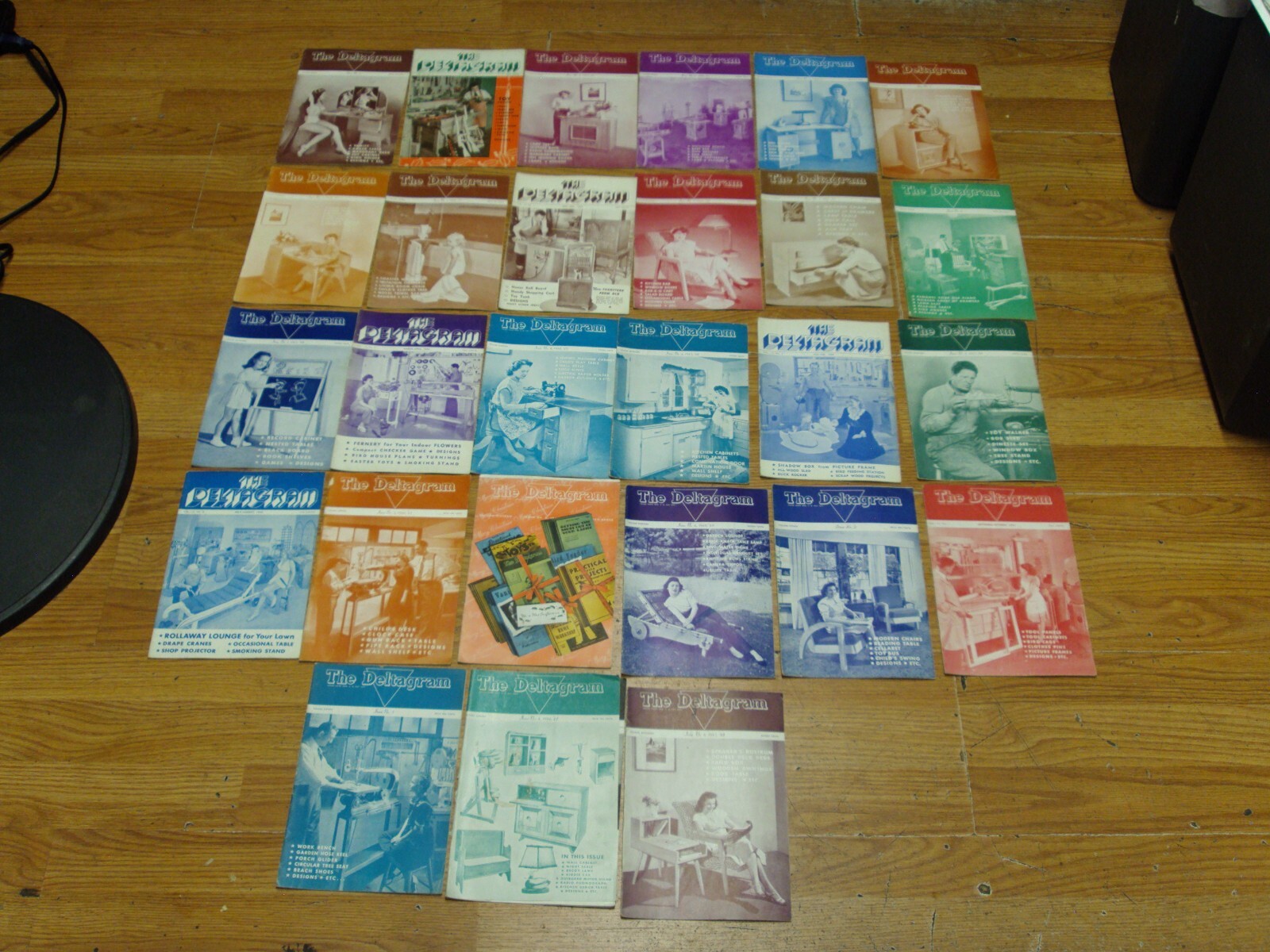 Lot Of 27 The Deltagram Magazine 1940s Woodworking Projects B365