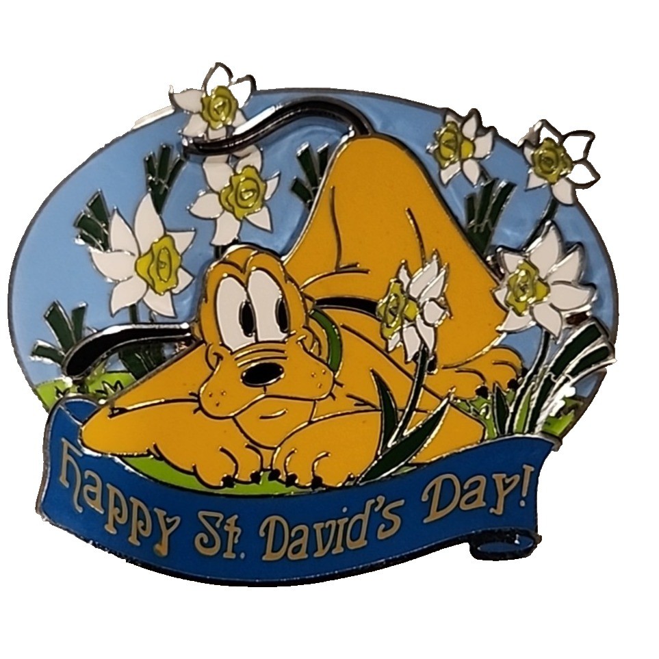 Disney Pluto St David\'s Day Daffodils Flower Patch Petals LE 750 DIS Pin 153858