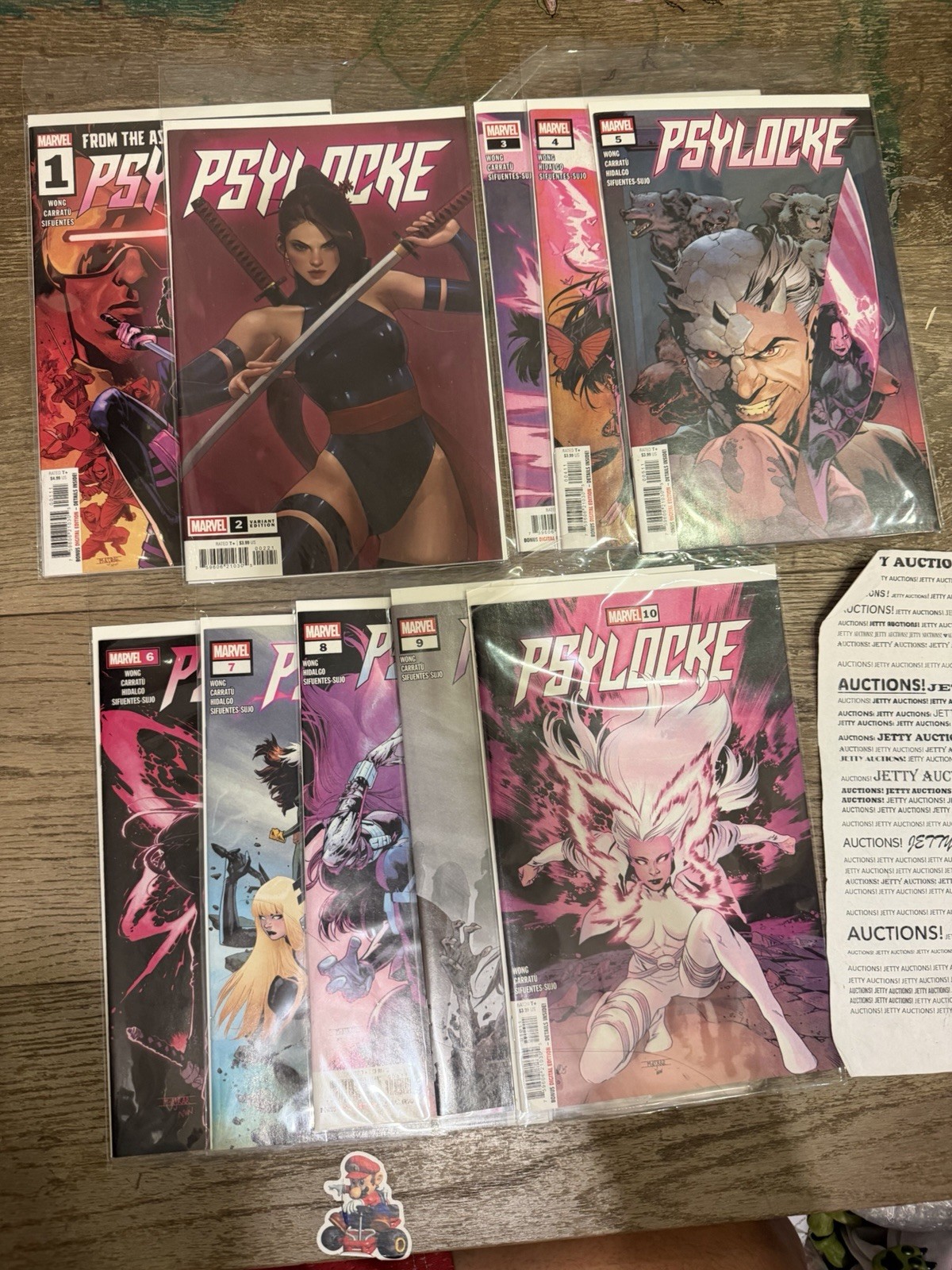 Psylocke Full Run 1-10  Cvr C Jeehyung Lee Variant Cover #2 Marvel Comics Lot