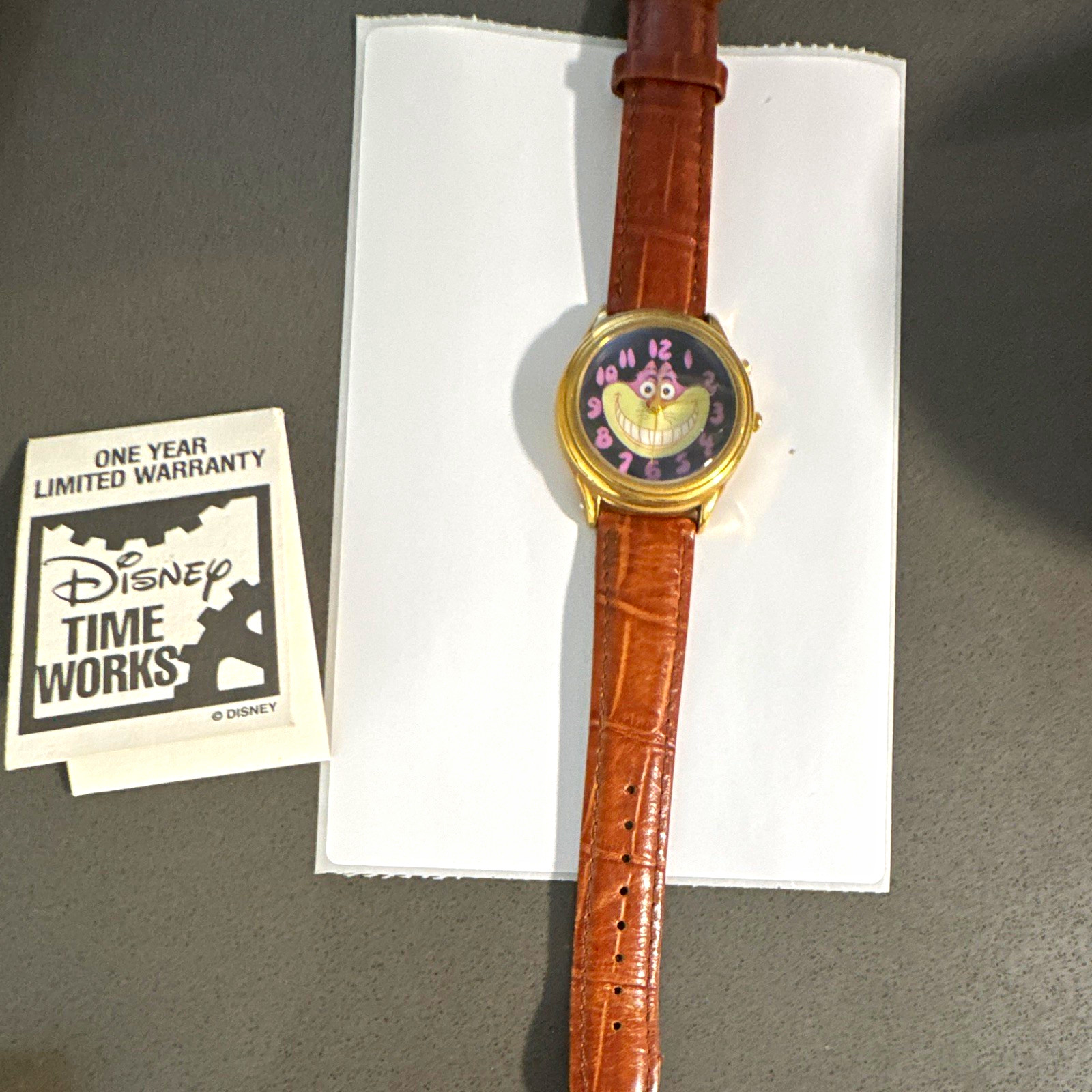 Vintage Disney Ward Kimball Cheshire Cat Watch Indiglo LE 0402 Untested As Is Vintage Disney Ward Kimball Cheshire Cat Watch Indiglo LE 0402 Untested As Is