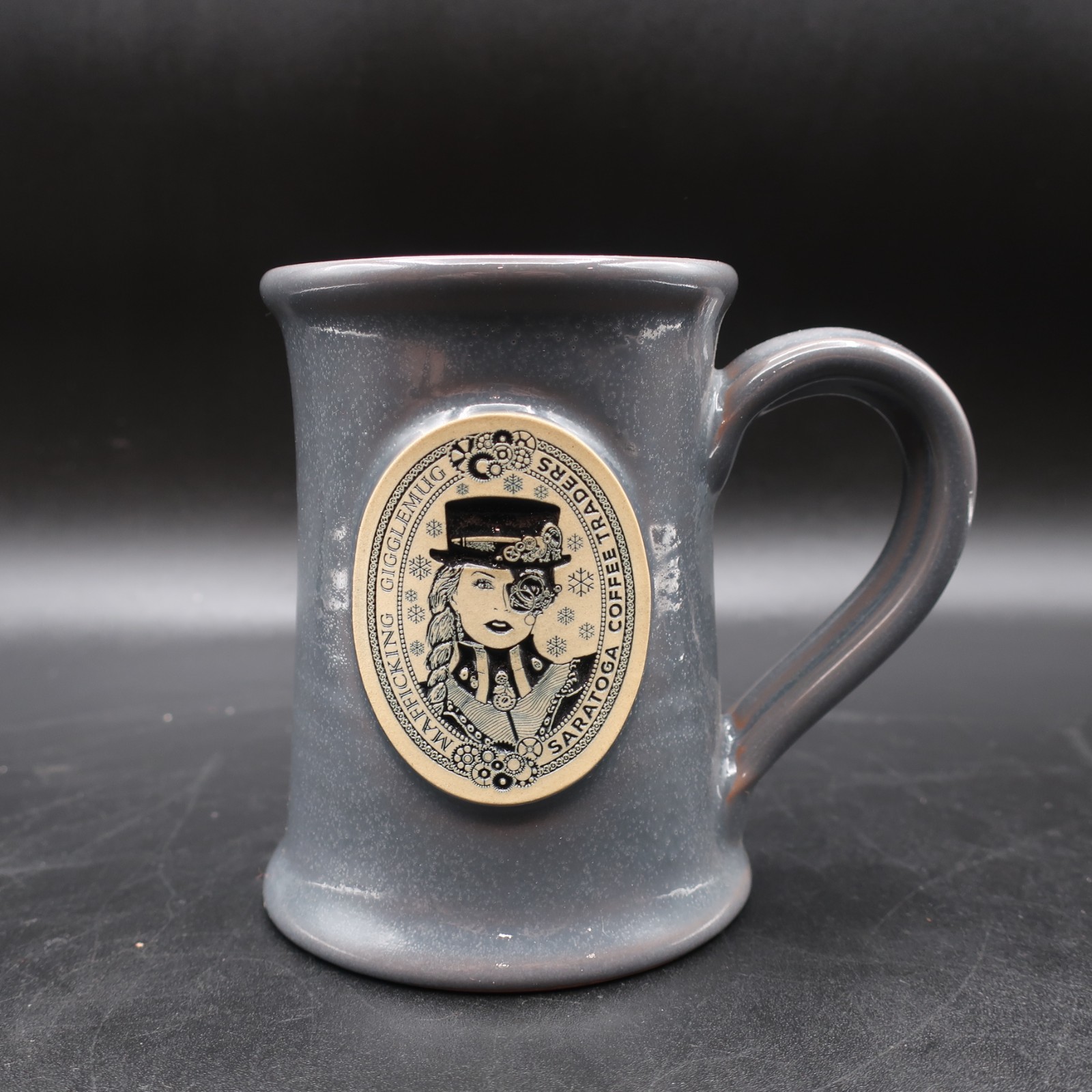 Deneen Pottery Mug Mafficking Gigglemug Saratoga Coffee Traders WC539 - RARE
