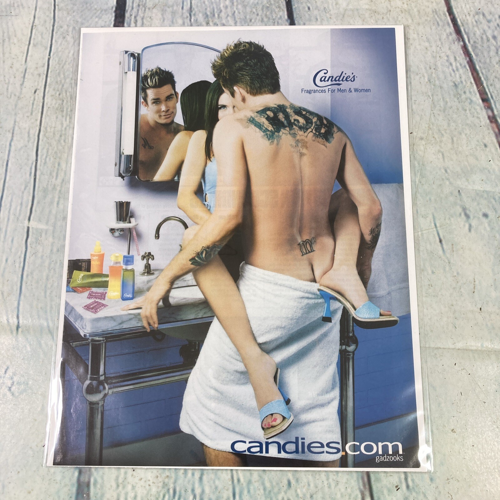 2001 Sexy Legs Heels Tattoos Candies Fragrance Vtg Print Ad/Poster Magazine Page