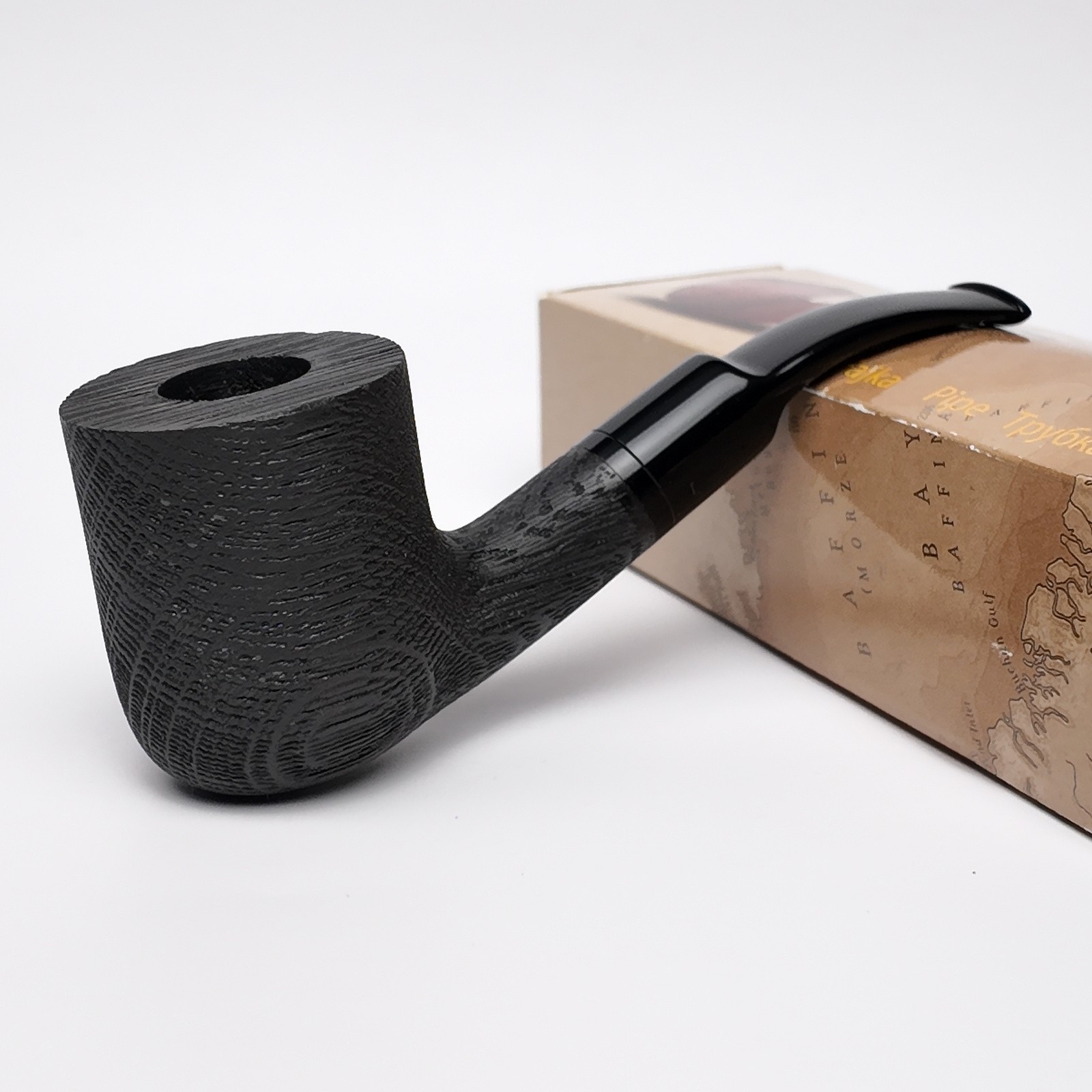 Mr. Brog No. 112 Habit Morta Bog Oak Pipe - Open Box, Lightly Used, Handcrafted