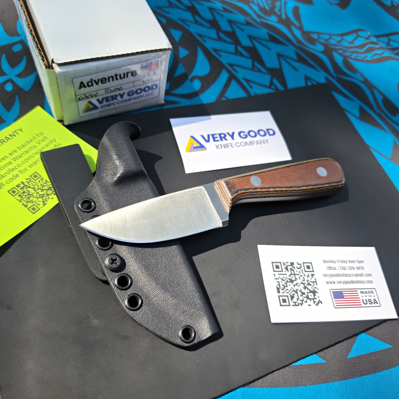 Very Good Knife Company Adventure Nitro-V Fixed Blade \