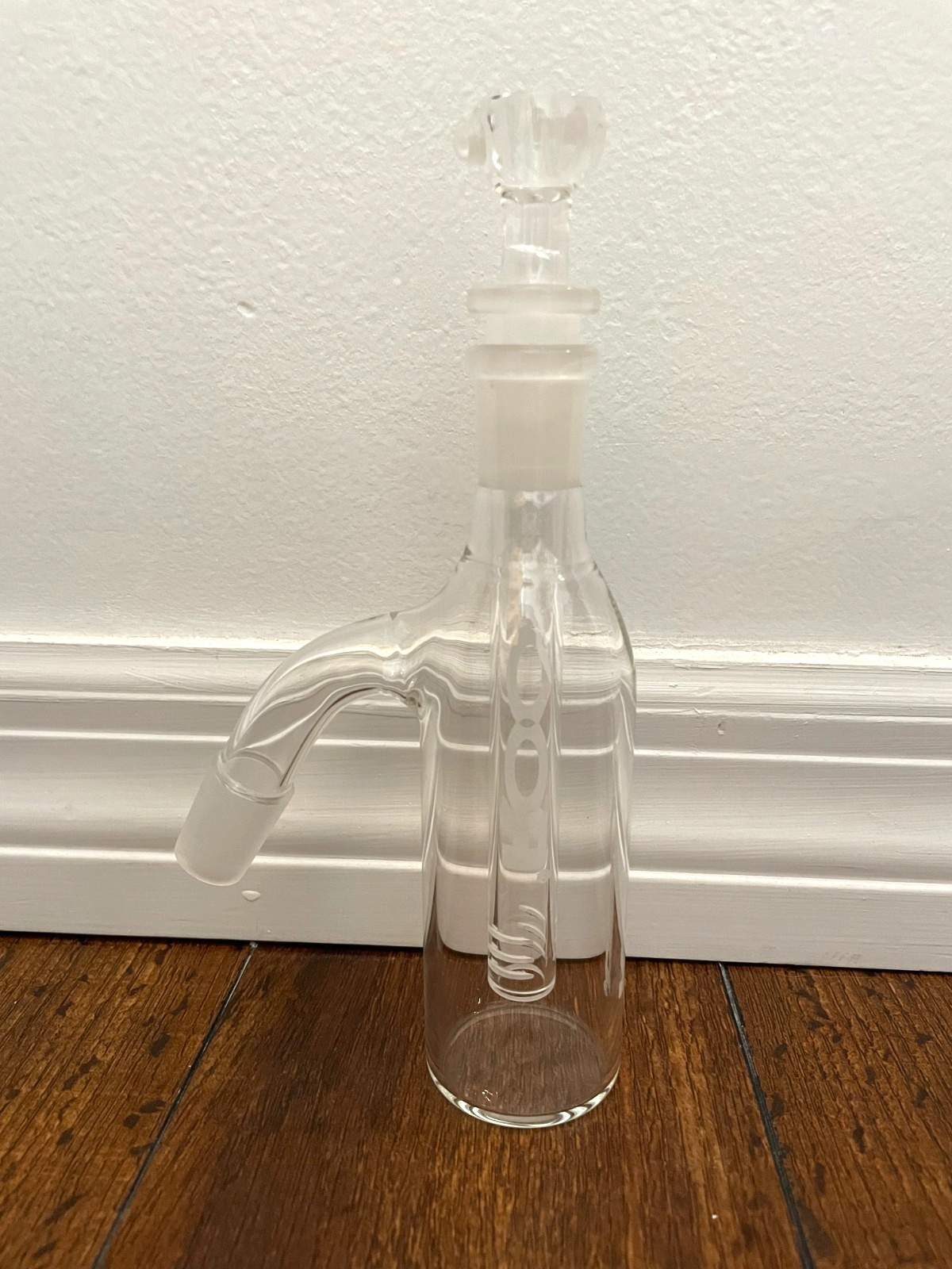 8” Roor Glass Water Pipe Ash Catcher 3pc 18mm 45degree