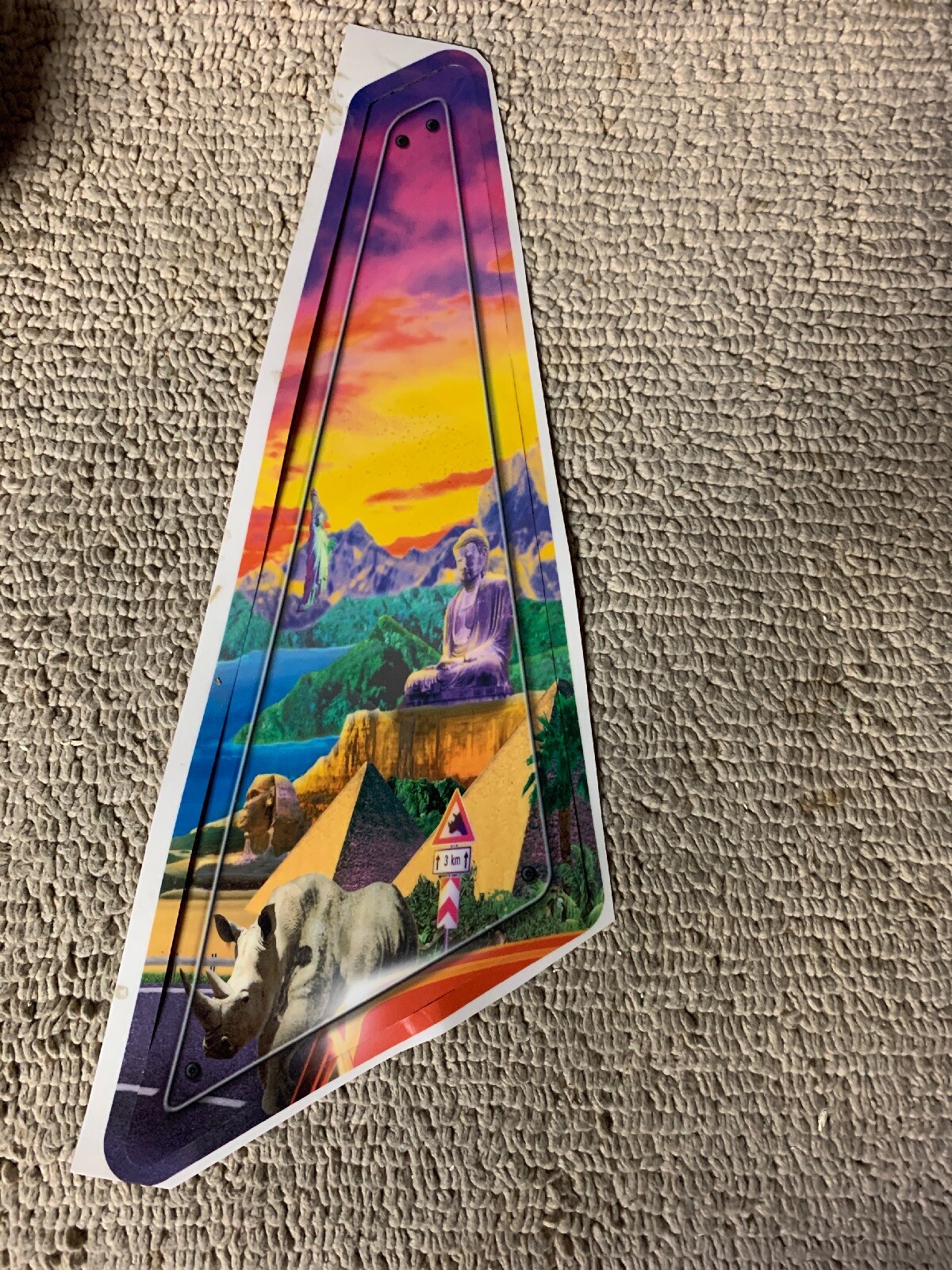 15-5” ORIGINAL Cruis’n World Cruisin Left Seat NOS STICKER arcade game 15-5” ORIGINAL Cruis’n World Cruisin Left Seat NOS STICKER arcade game