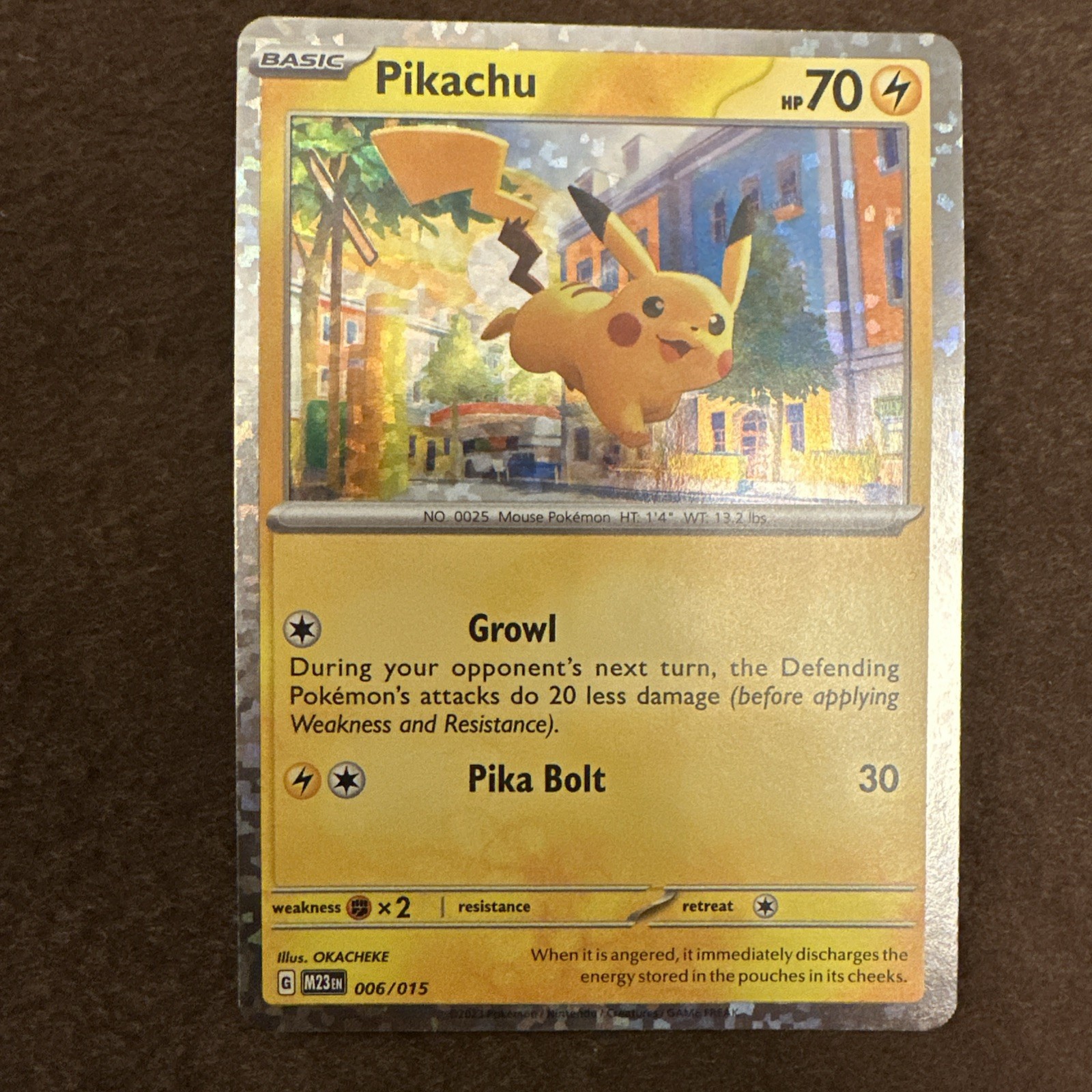 Pokémon TCG Pikachu McDonald's 2023 Holo Promo 006/015 English Pokémon TCG Pikachu McDonald's 2023 Holo Promo 006/015 English