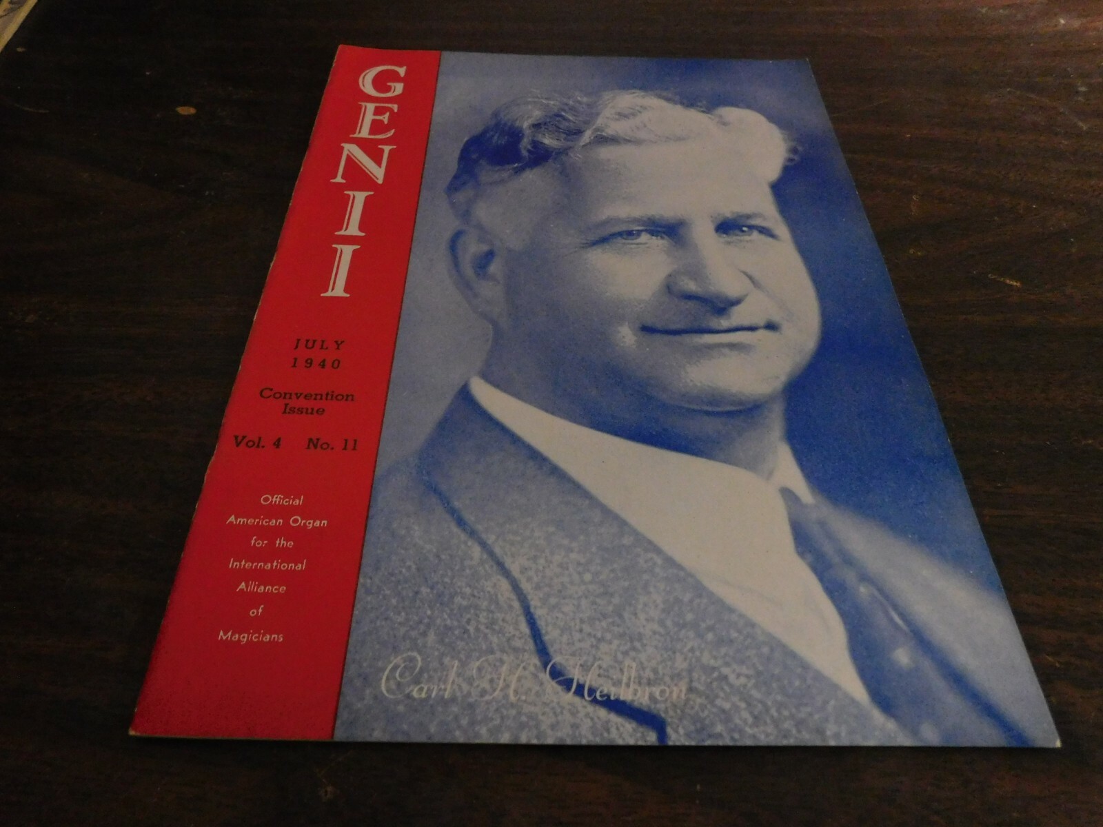 Genii Conjurors\' Magic Magazine Magician Carl H. Heilbron July 1940
