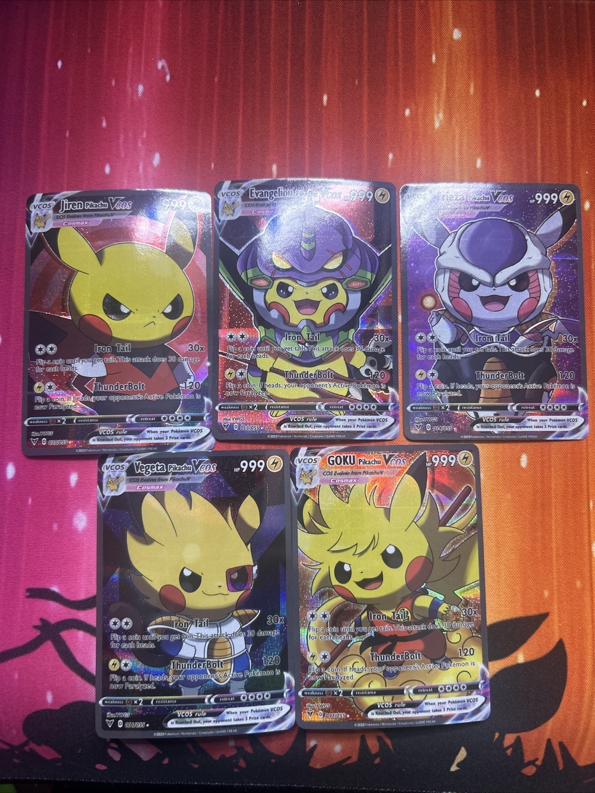 Goku Pikachu Vcos BUNDLE All 5 Goku, Jiren, Vegeta, Evangelion, Frieza DBZ Goku Pikachu Vcos BUNDLE All 5 Goku, Jiren, Vegeta, Evangelion, Frieza DBZ