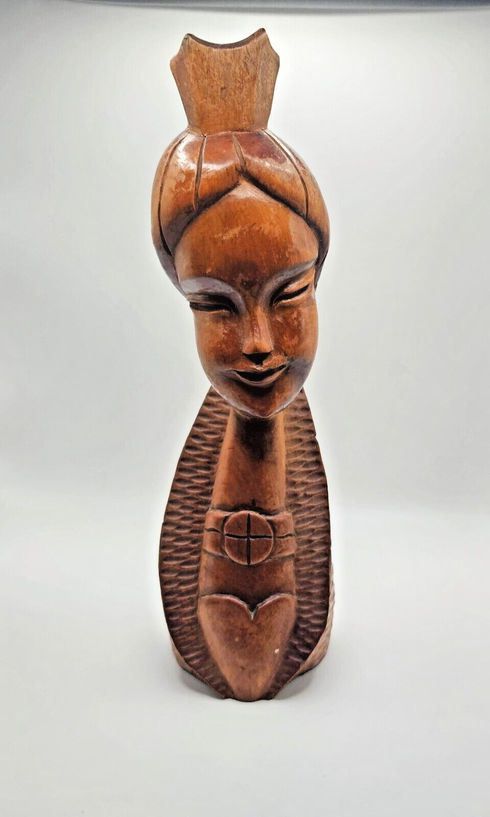 Vintage Hand Carved Wooden Female Figure 10