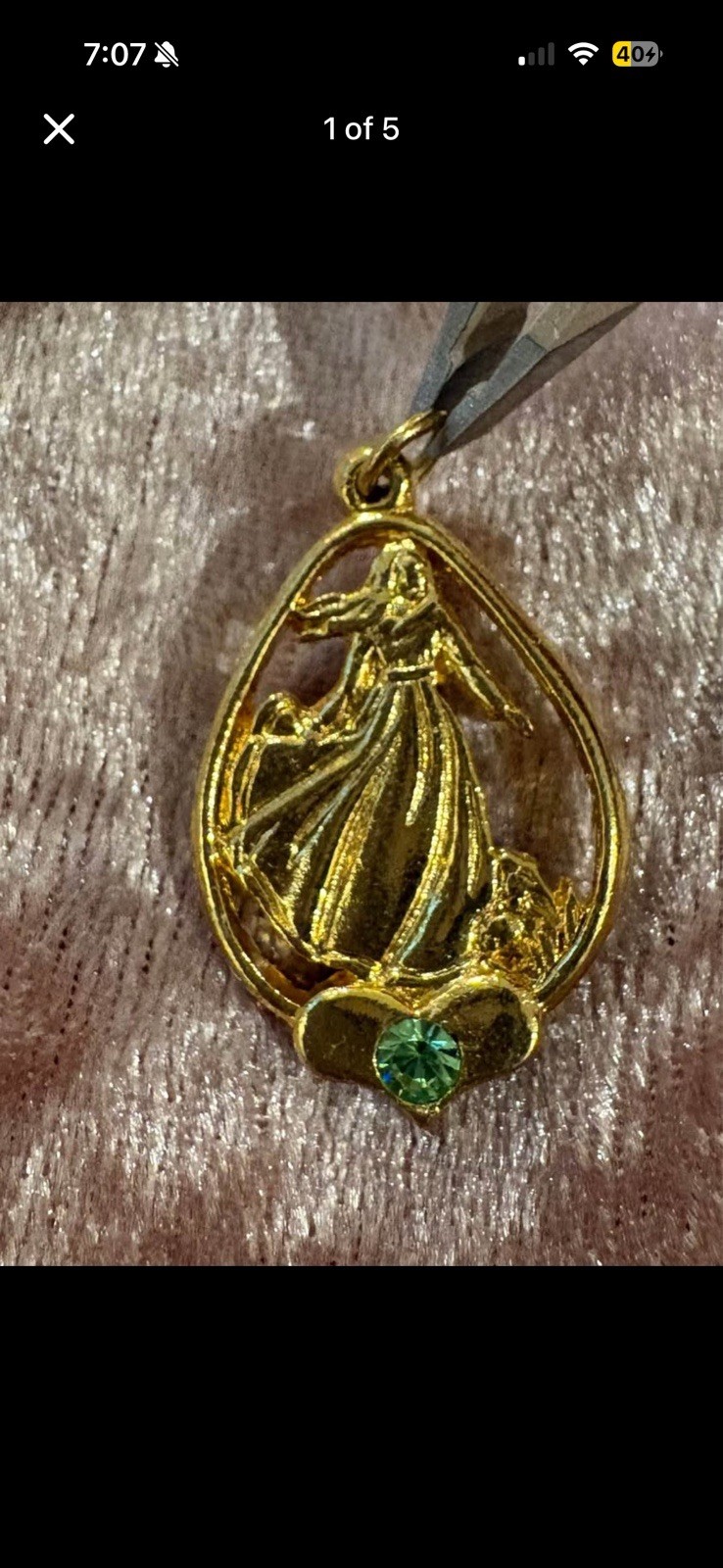 Vintage Rare LDS Mormon Young Women’s Personal Progress Peridot Pendant