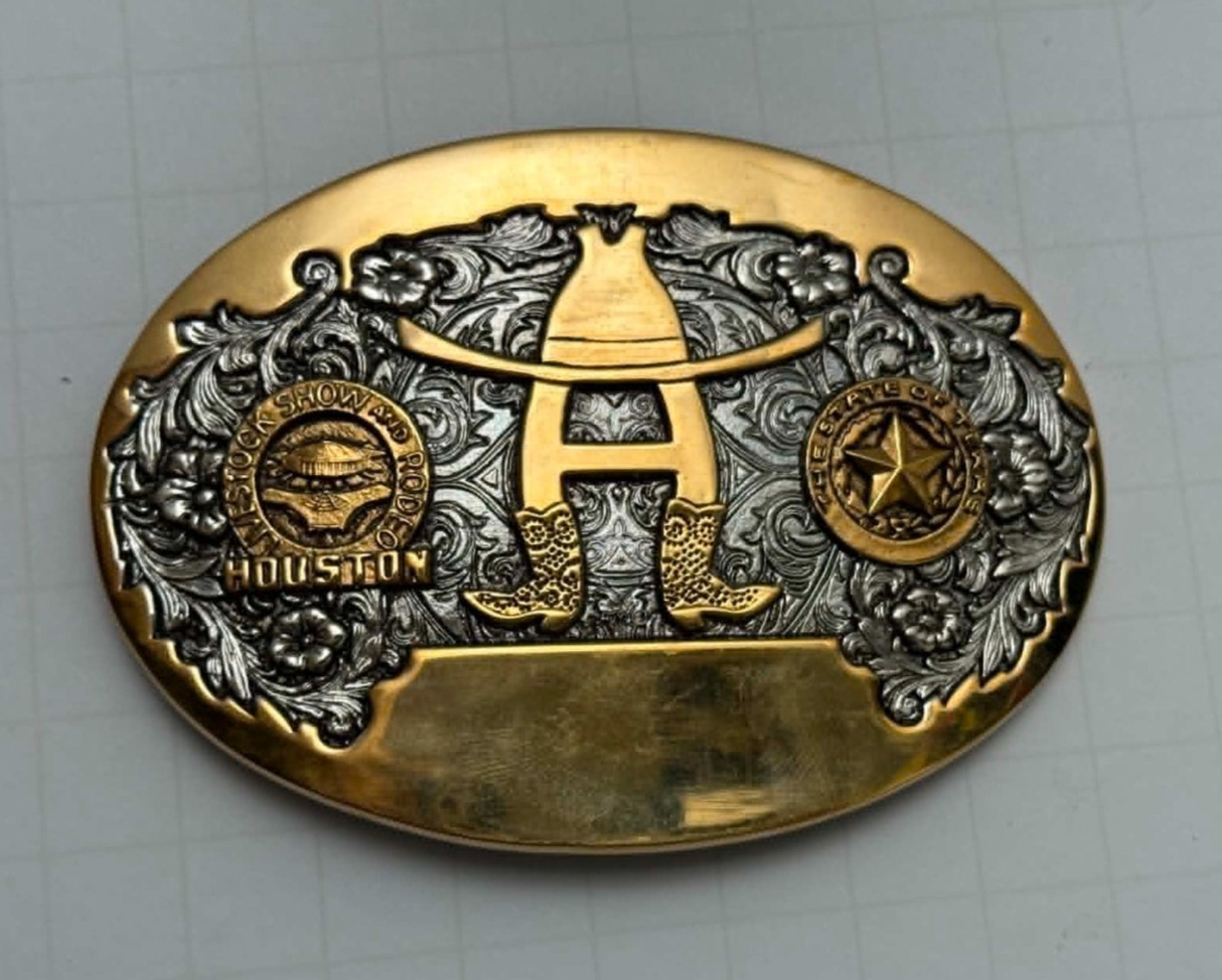 Houston Livestock Show Rodeo Belt Buckle Houston Livestock Show Rodeo Belt Buckle