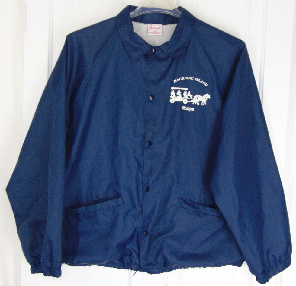 Vintage 80's Mackinac Island Michigan Mens SZ XL Jacket, Cardinal Brand USA MADE Vintage 80's Mackinac Island Michigan Mens SZ XL Jacket, Cardinal Brand USA MADE