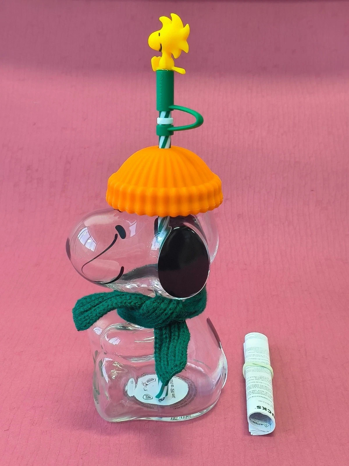 2026 Starbucks x Peanuts® Snoopy Clear Glass Cold Cup Tumbler With Straw Hat 2026 Starbucks x Peanuts® Snoopy Clear Glass Cold Cup Tumbler With Straw Hat