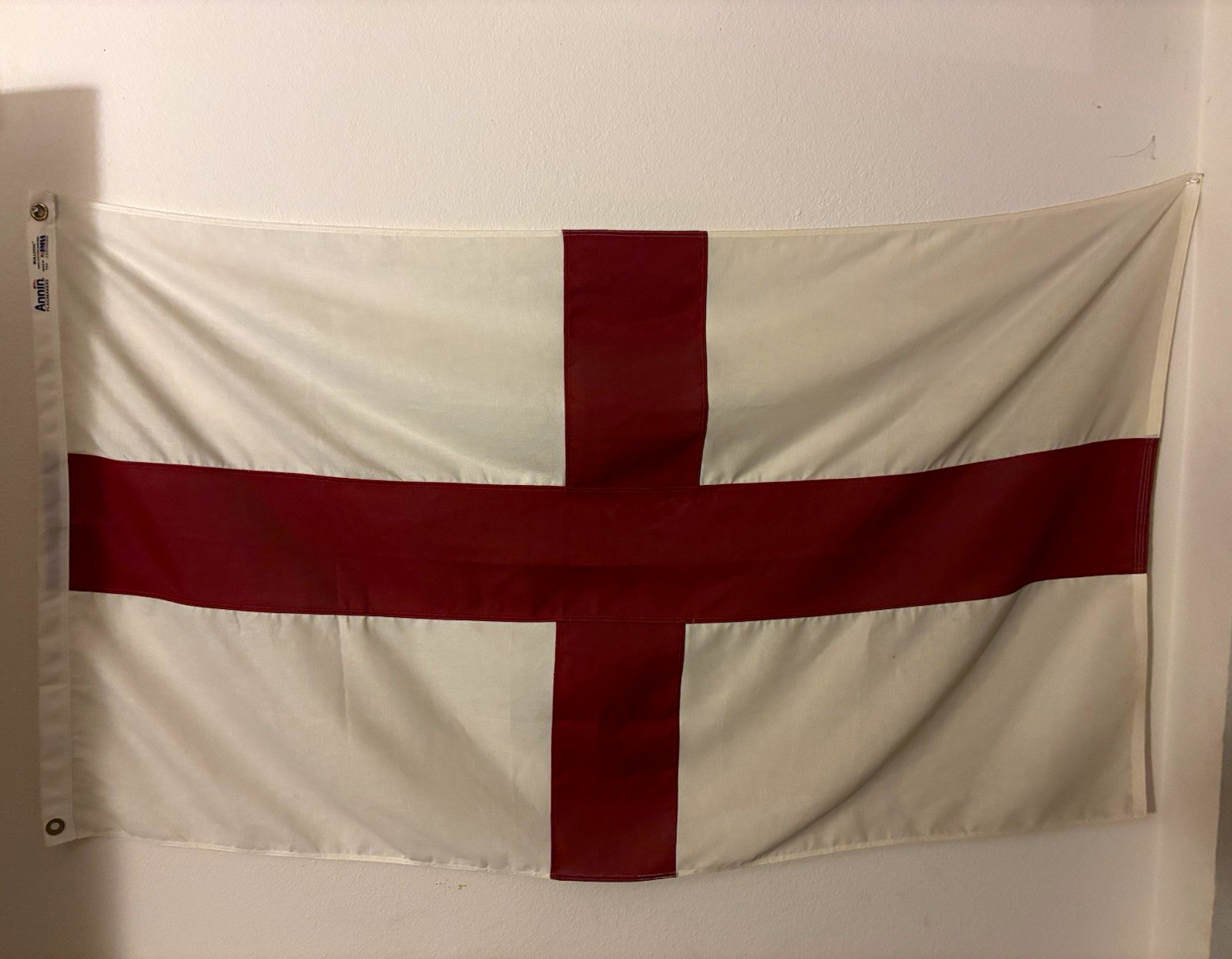 Annin England St George's Cross Flag 100% Cotton Bunting Bulldog Made USA Annin England St George's Cross Flag 100% Cotton Bunting Bulldog Made USA