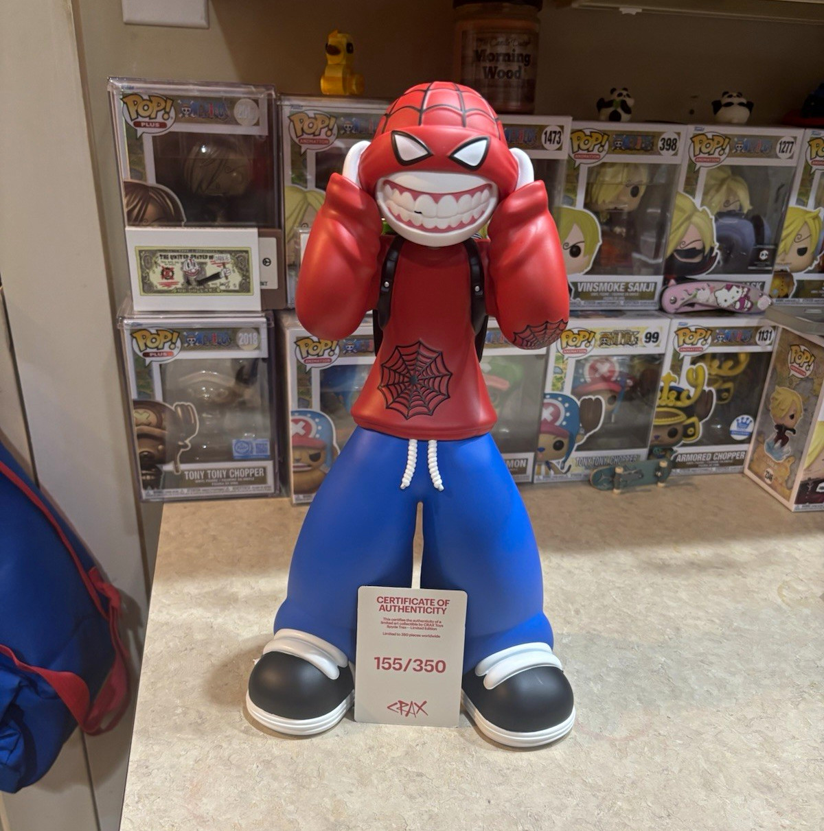 CRAX Spider-Man Vinyl Figure Limited Edition Numbered 155/350 w/ COA