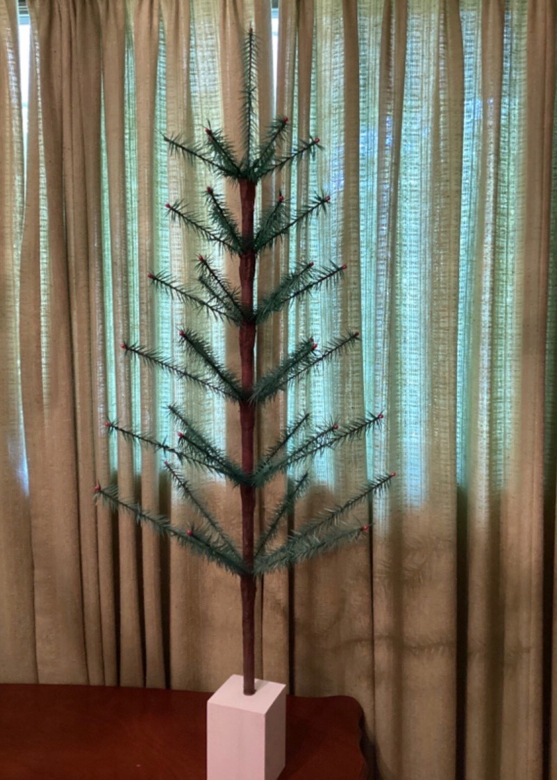 SALE 3.5 ft SOFT 1850 German Christmas Sapling GREEN Feather Tree 😹🥳We make it