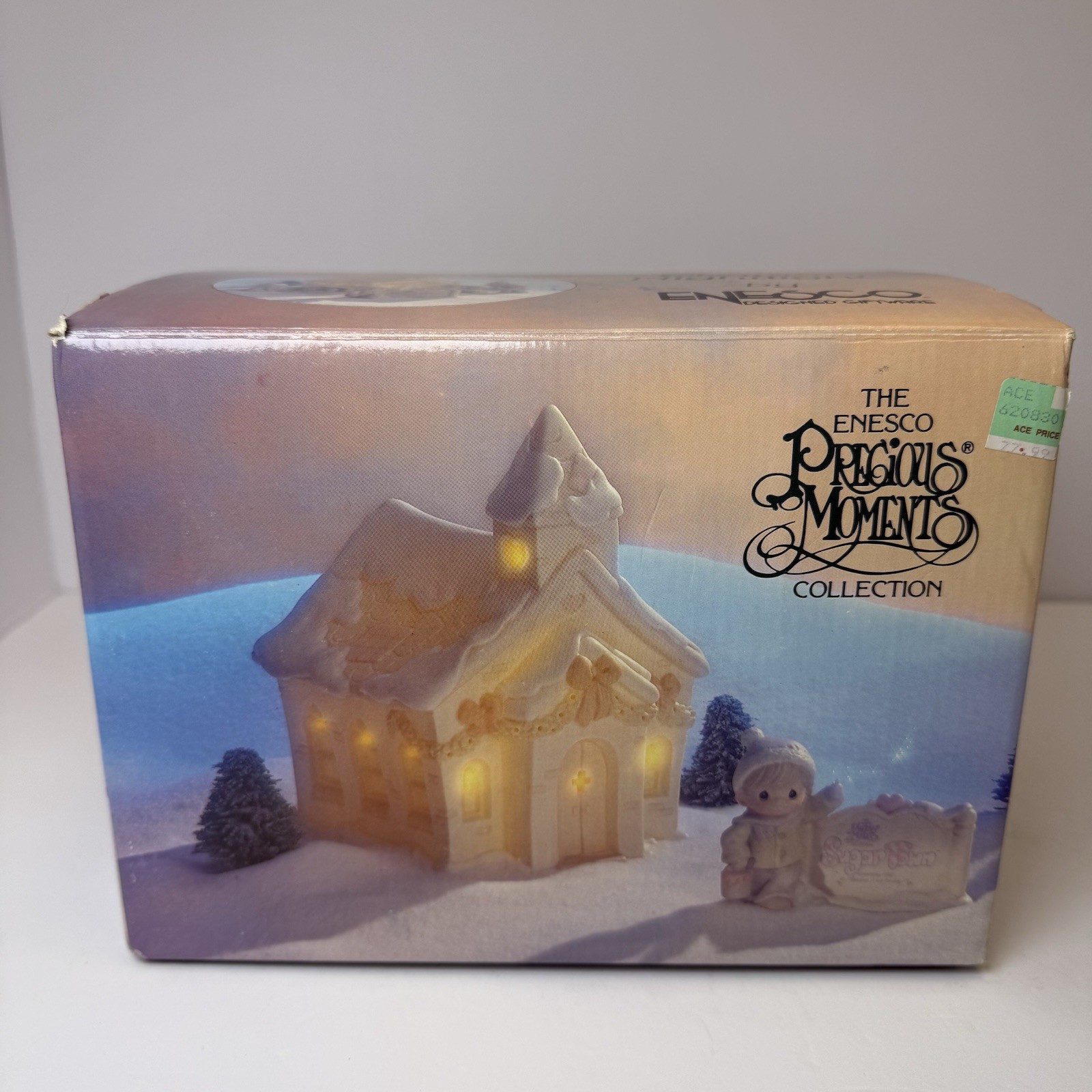Precious Moments Sugar Town Chapel Nightlight Enesco 1992 Original Box