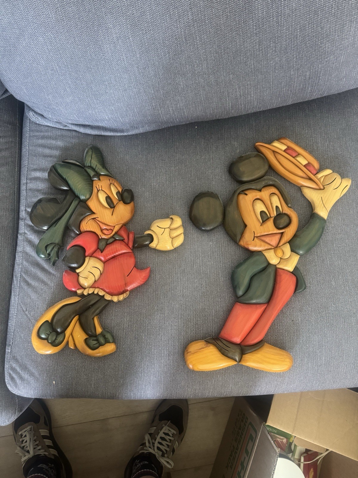 Mickey and Minny Wooden Wall Hangings Mickey and Minny Wooden Wall Hangings
