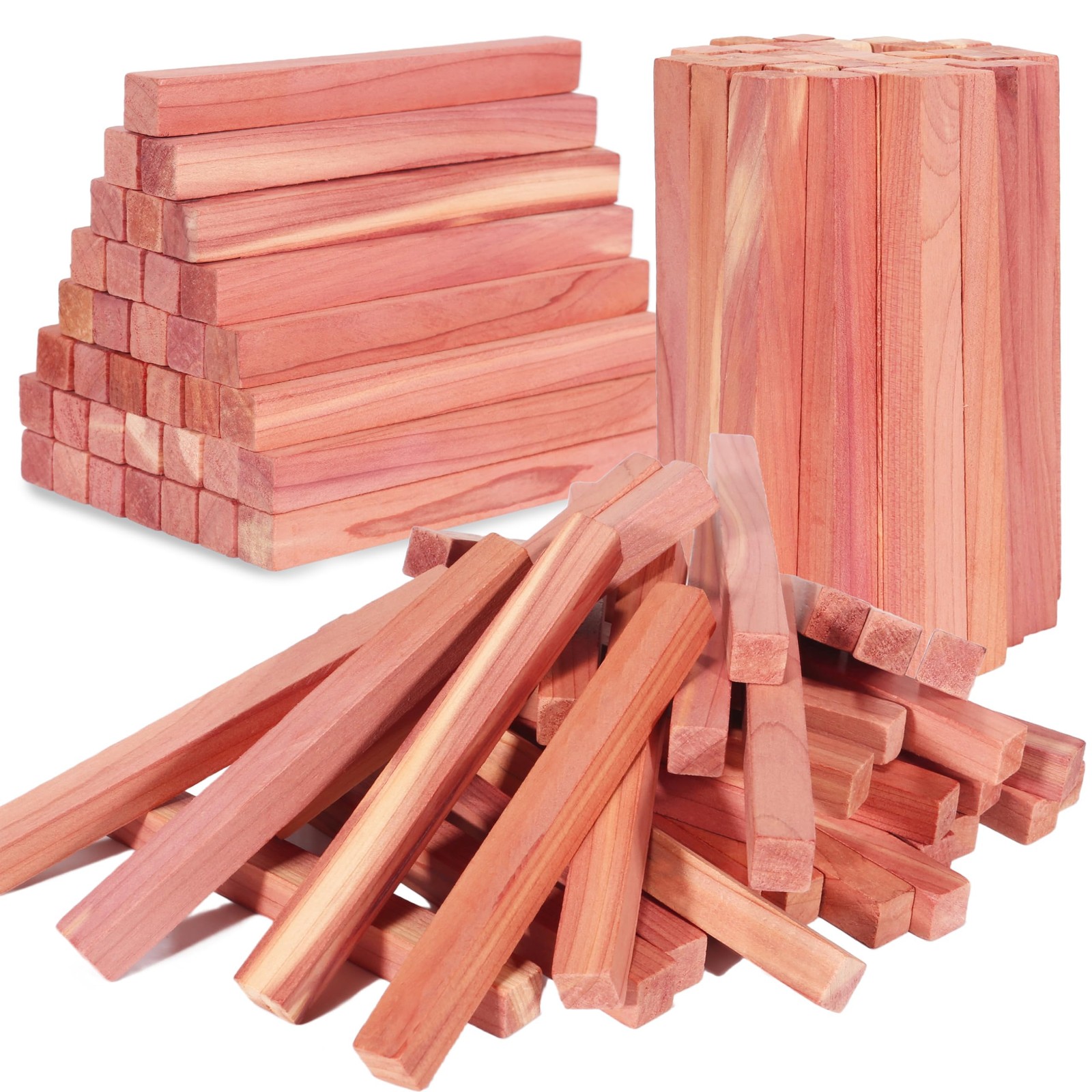 UNIVIVO Cedar Blocks for Clothes Storage, 100% Aromatic Red Cedar Wood Sticks Ch UNIVIVO Cedar Blocks for Clothes Storage, 100% Aromatic Red Cedar Wood Sticks Ch