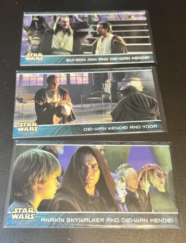 1999 Topps Widevision Star Wars: Episode I Hallmark Trivia Set #H1-H3, Obi-Wan