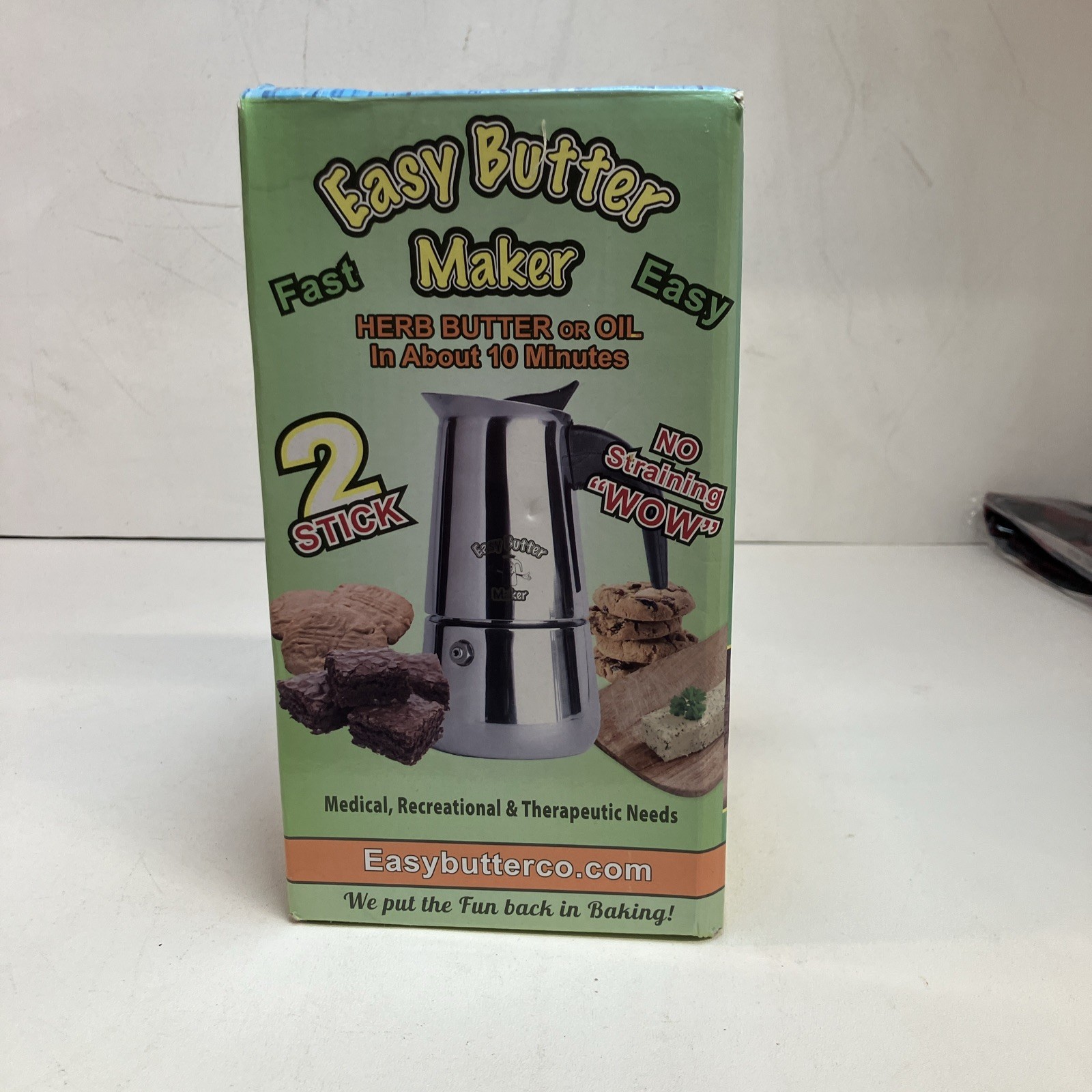 1x Box Easy Butter Co Butter & Oil Maker 1 Stick | No Straining | Fast Shipping