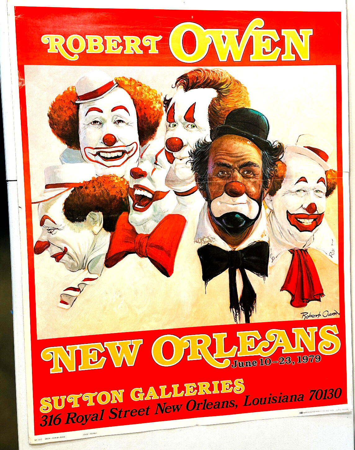 1979 Robert Owen New Orleans LA circus carnival broadside poster advertising 1979 Robert Owen New Orleans LA circus carnival broadside poster advertising