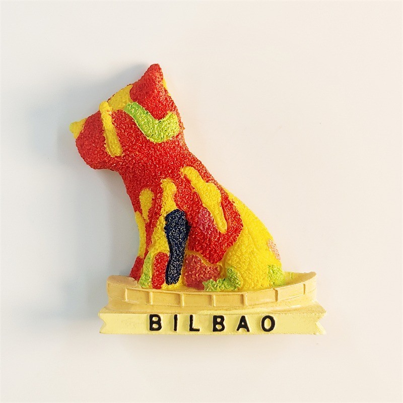 Spain Guggenheim Museum Bilbao Tourist Souvenir 3D Resin Fridge Magnet Craft Spain Guggenheim Museum Bilbao Tourist Souvenir 3D Resin Fridge Magnet Craft