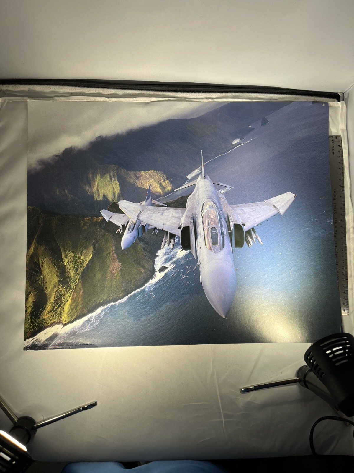 Vintage F-4 Phantom Print 16 in x 20 in Photo   V