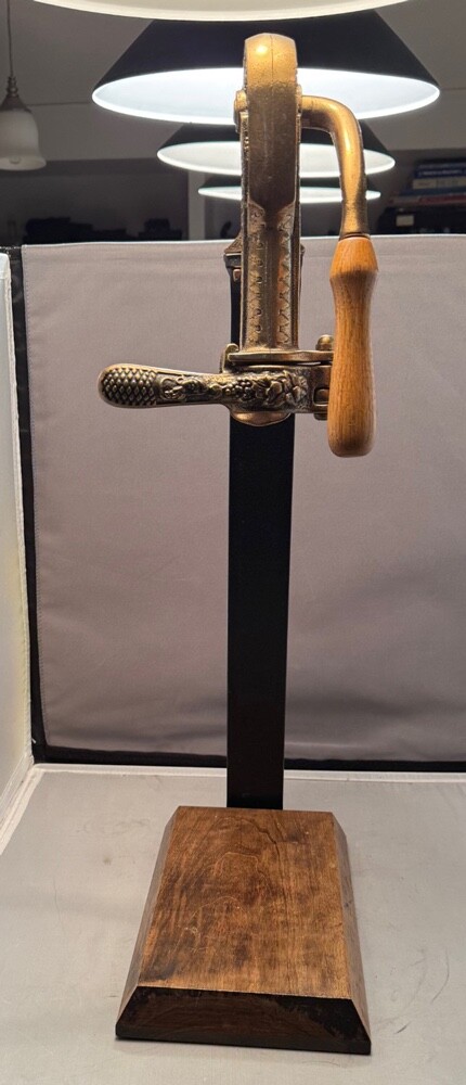 Vintage Bacchus Wine Opener and Wood Stand. Internal Mechanism has been replaced Vintage Bacchus Wine Opener and Wood Stand. Internal Mechanism has been replaced