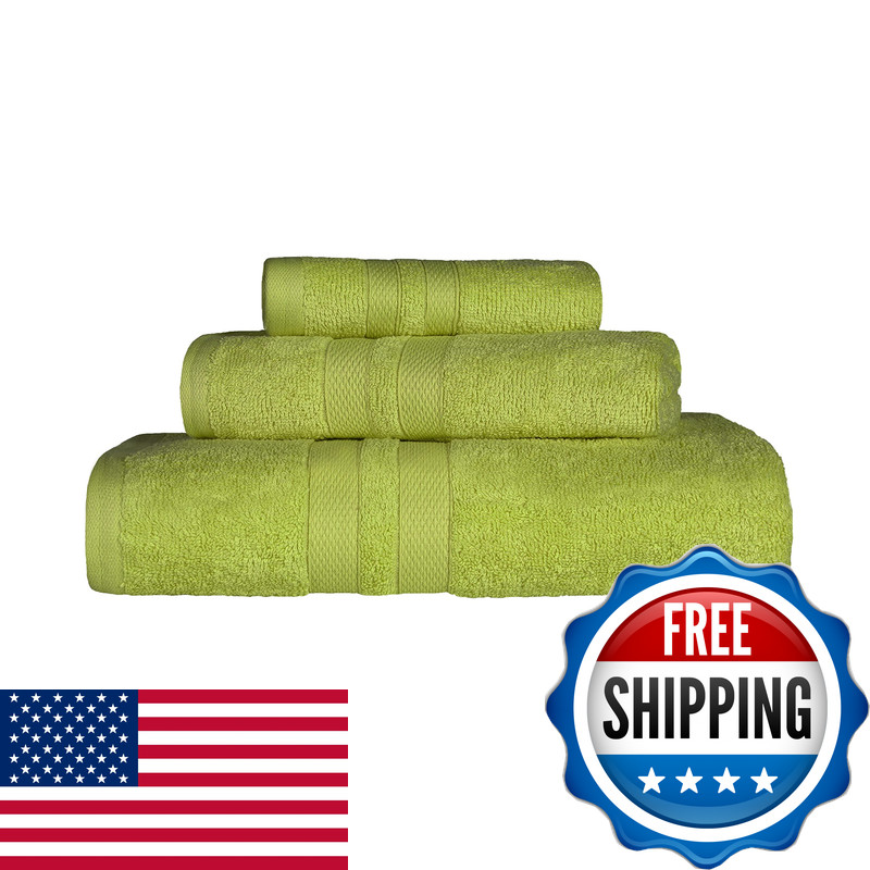 Superior Ultra-Soft 3-Piece Cotton Towel Set Daily Use For Bathroom Guest Room Superior Ultra-Soft 3-Piece Cotton Towel Set Daily Use For Bathroom Guest Room