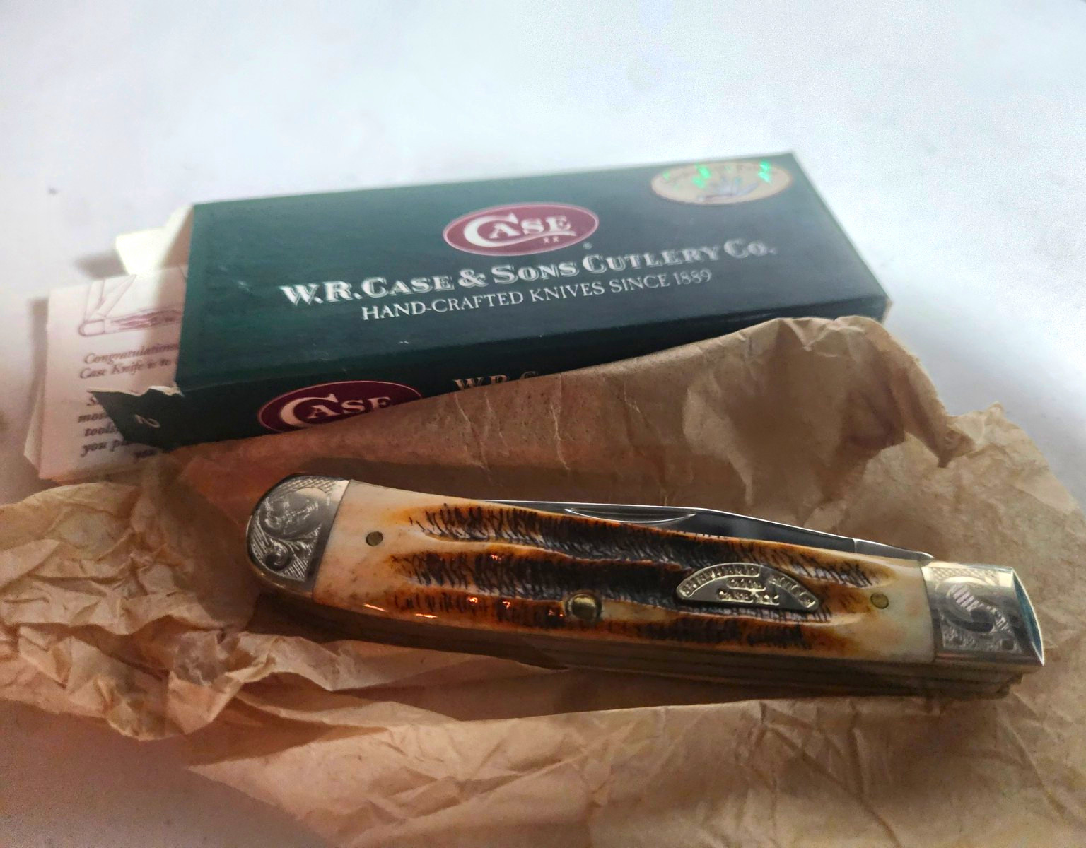 W.R. Case & Sons Case XX 2006 Collector\'s Club Pocketknife Bone SS Slipjoint Box
