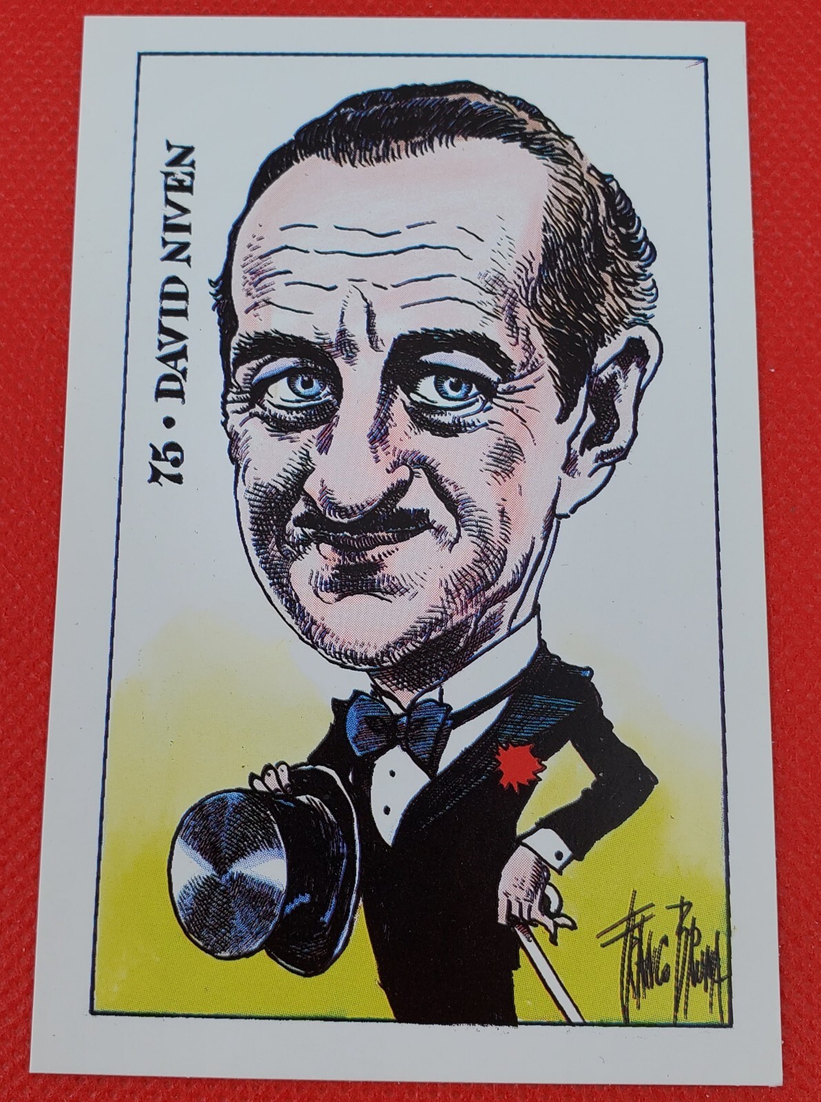 David Niven Italian Trading Card 1971 Once Upon a Time Hollywood Franco Bruna