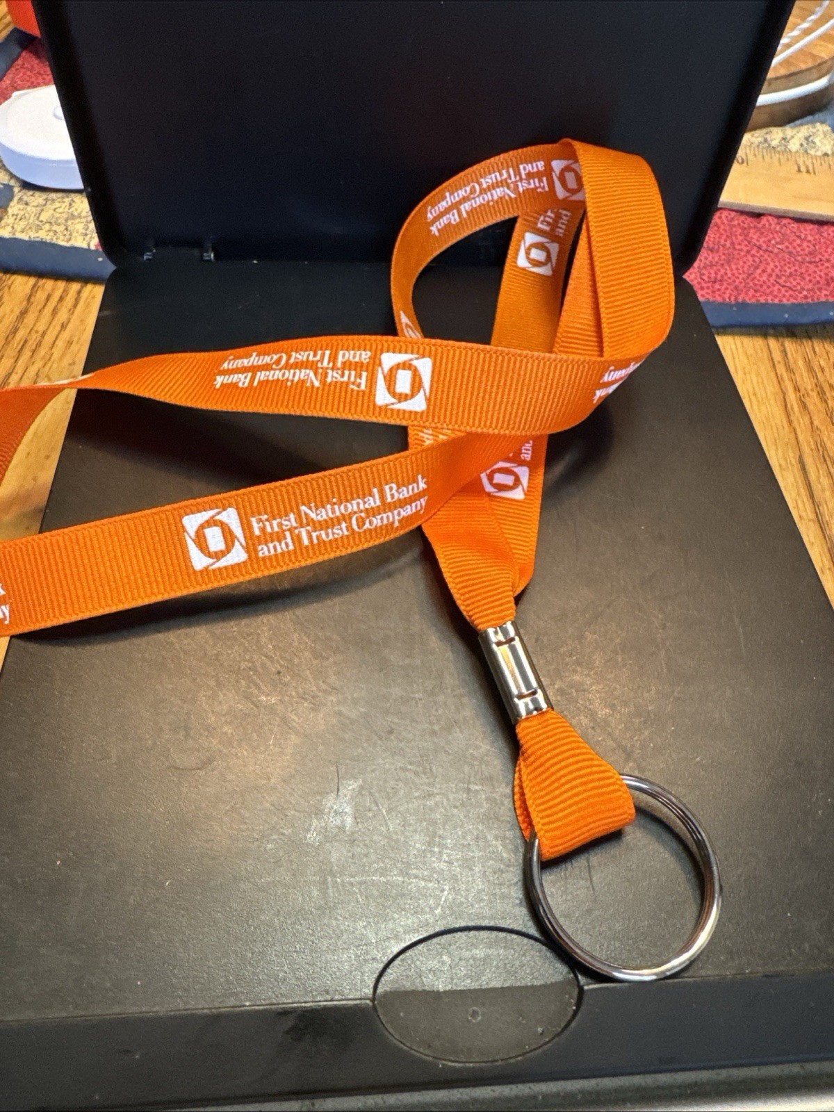 First National Bank & Trust Beloit Wisconsin Keychain Lanyard New First National Bank & Trust Beloit Wisconsin Keychain Lanyard New