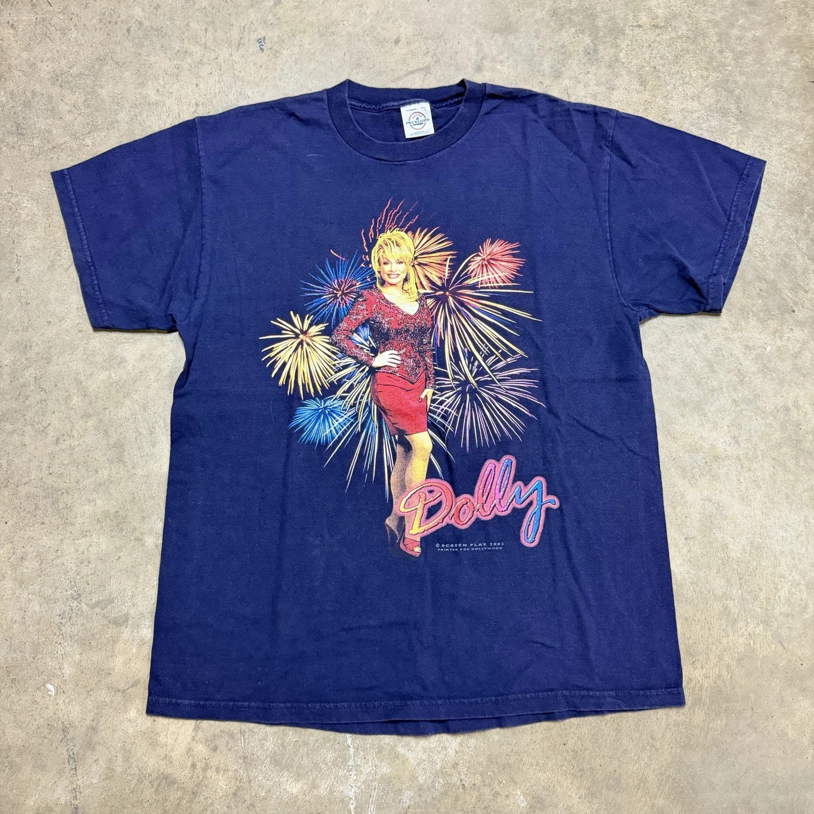 Dolly Parton 2002 Country Navy Blue  Gift For Fans Reprint All Size
