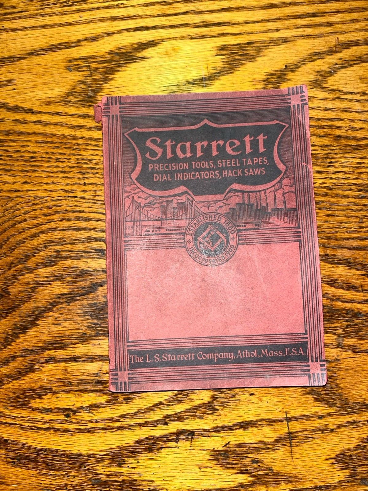 LQQK  vintage STARRETT CO. PRECISION TOOLS CATALOG #26  w/282 pages