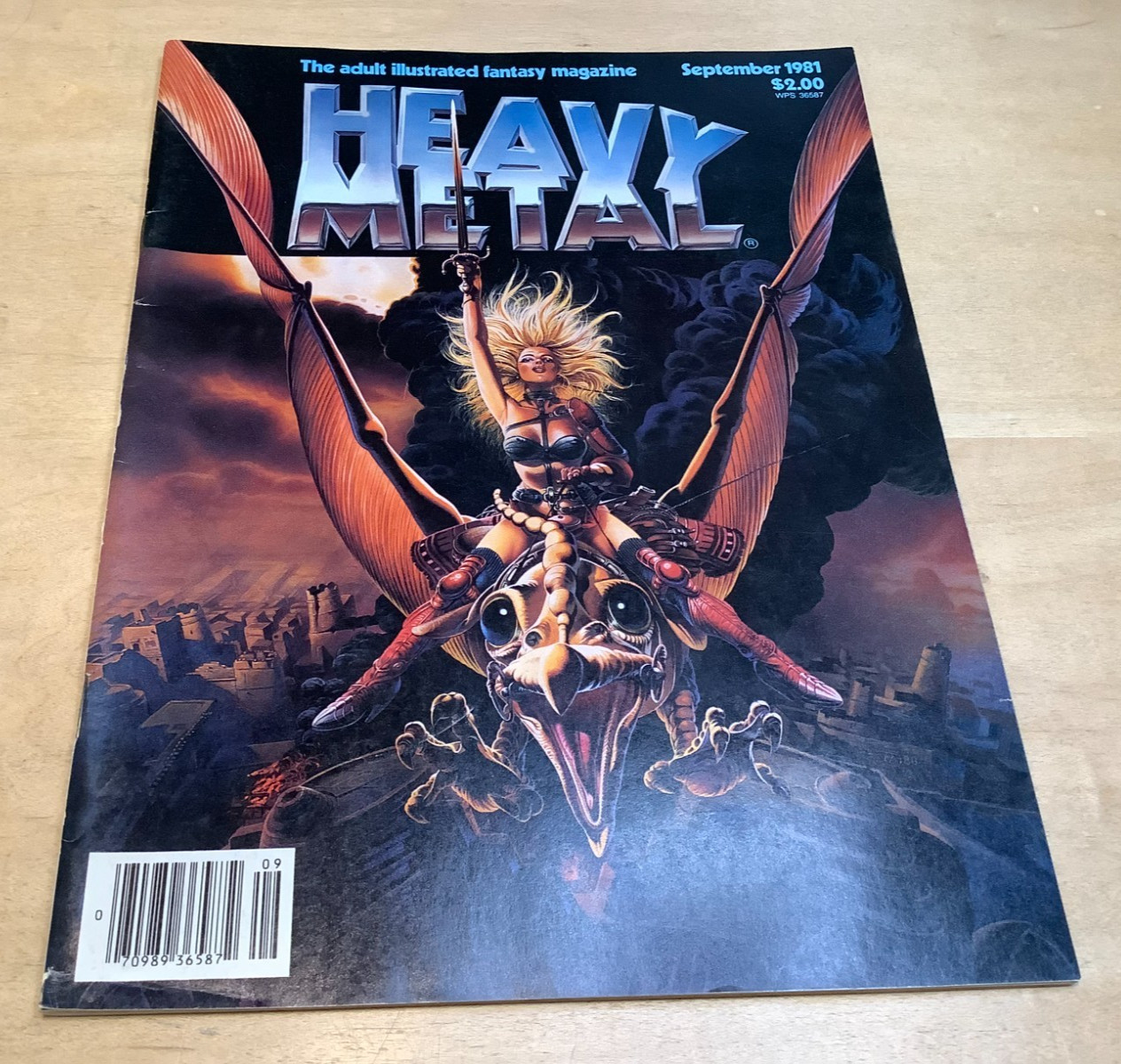 Heavy Metal Magazine 54 Iconic 1st Taarna Movie Poster Cover Sept 1981 NEWSSTAND
