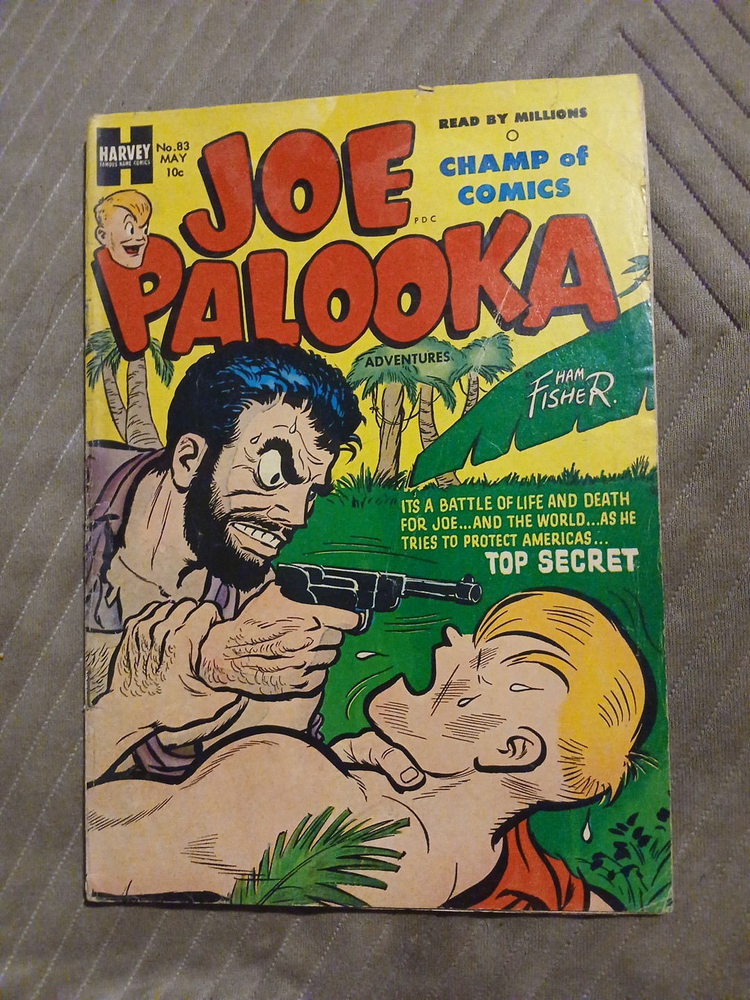 Joe Palooka Adventures #83 Harvey Comics 1954 Golden Age Jungle Boxer Strip Book