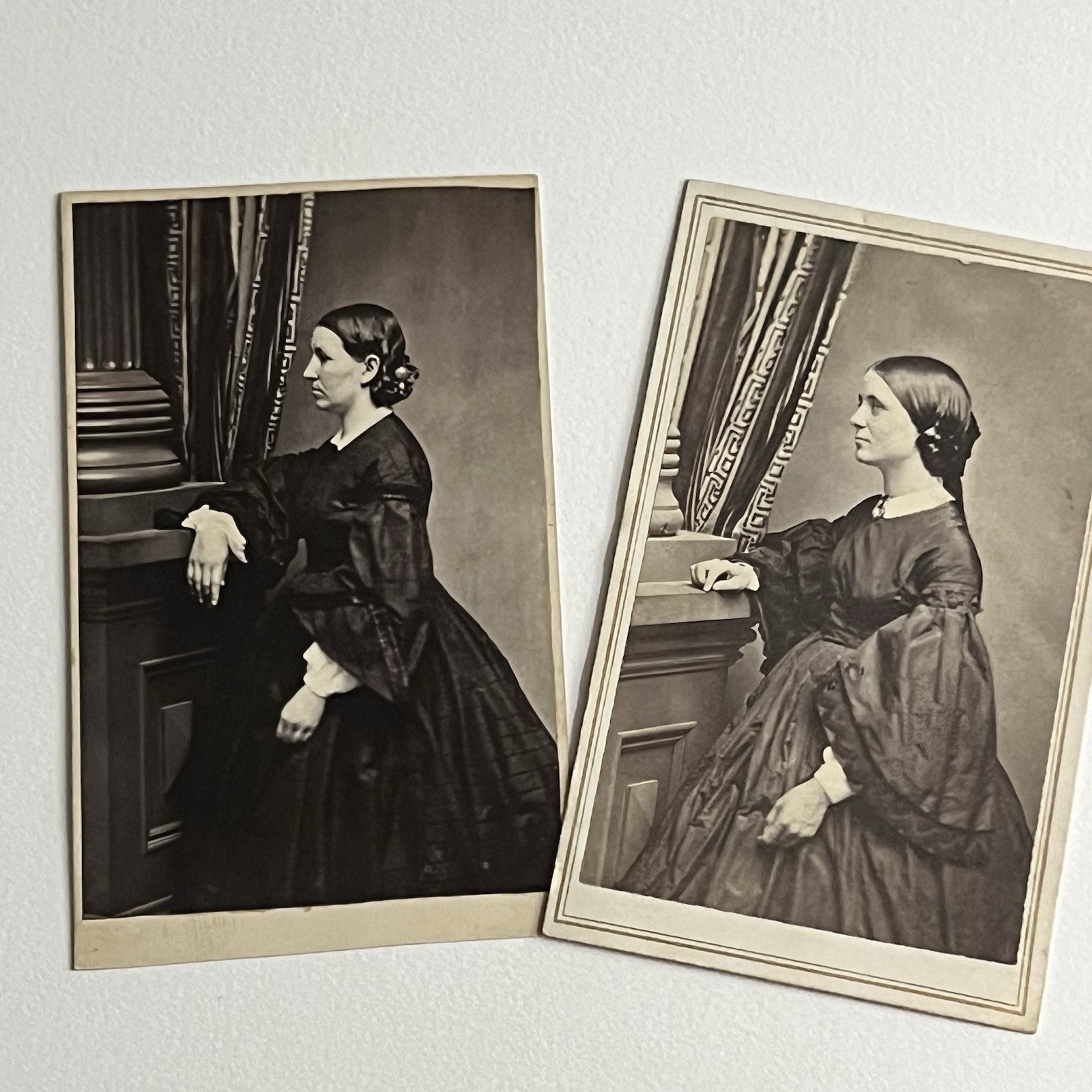 Antique CDV Photograph Beautiful Young Woman Women Lewiston ME Civil War Era