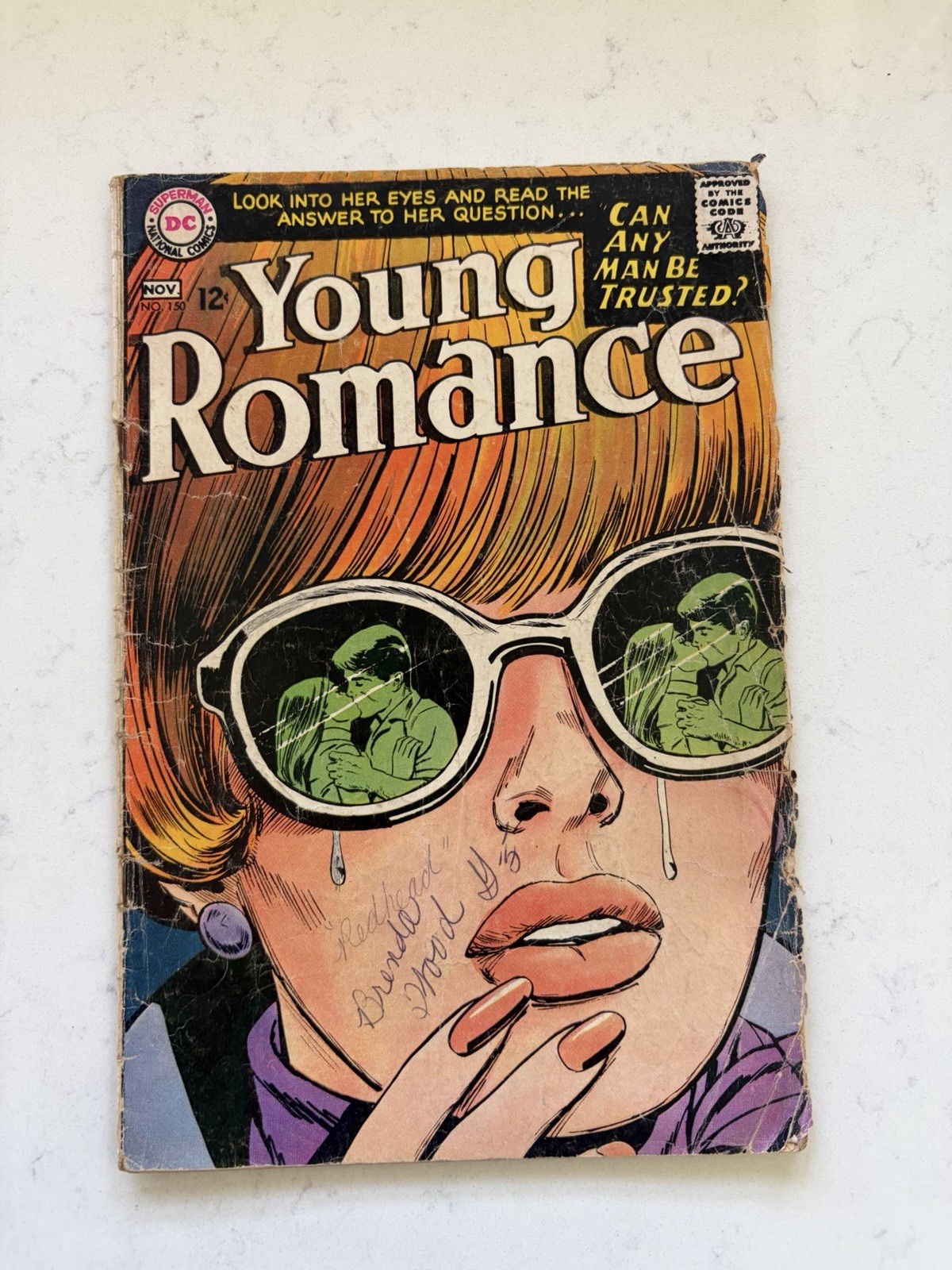 Young Romance 150 (1967) Jay Scott Pike Cover/ Dc Comics Young Romance 150 (1967) Jay Scott Pike Cover/ Dc Comics