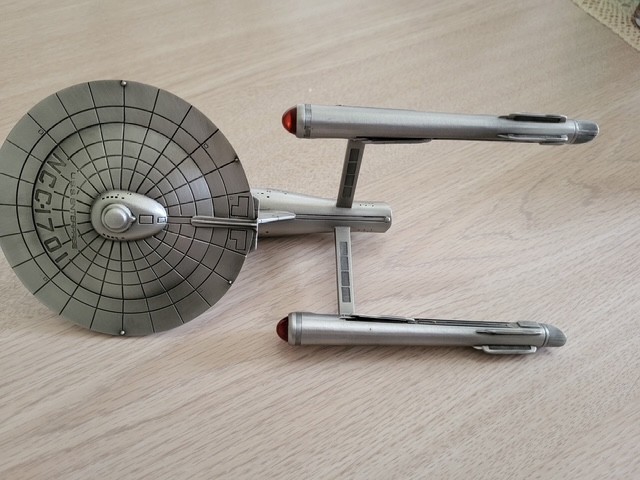 Vintage 1988 Franklin Mint Star Trek USS Enterprise NCC-1701 Pewter Model FREE S
