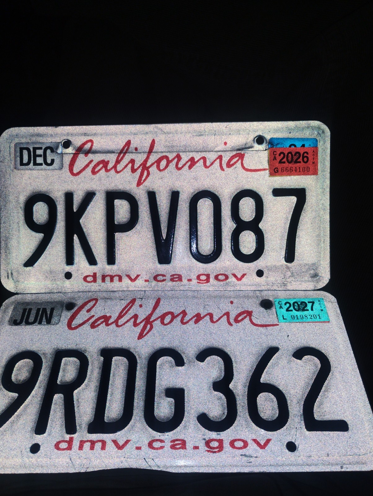California License Plate Lot 🔥  Original CA Tags