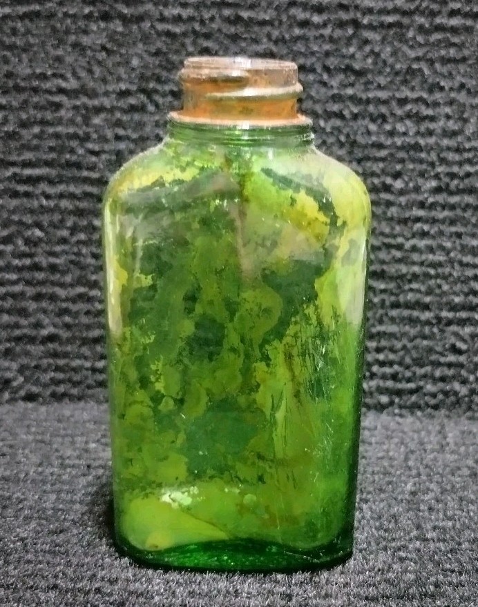 Vintage St. Joseph's Aspirin Bottle Owens Illinois Glass Green