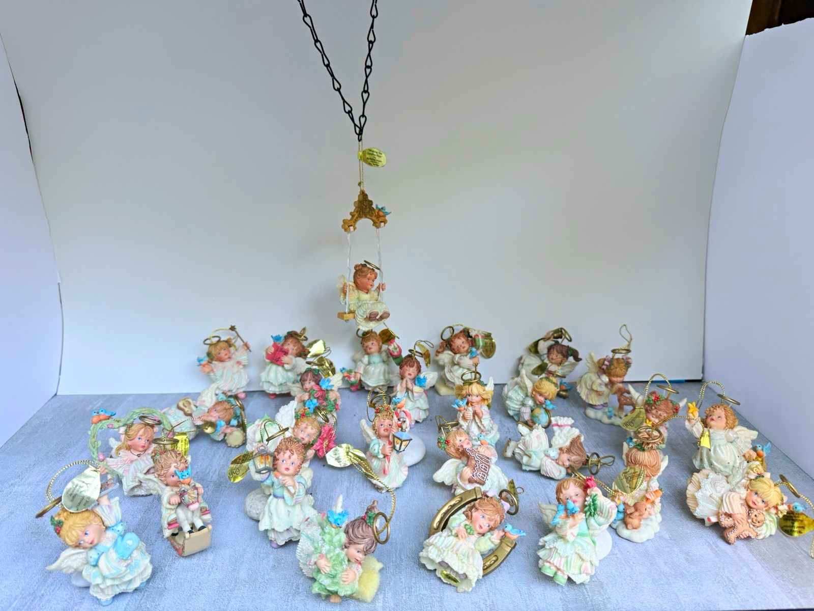 Vintage Ashton-Drake HollyDay Angels by G.G. Santiago 27 Pc Lot Tags & Bags of Vintage Ashton-Drake HollyDay Angels by G.G. Santiago 27 Pc Lot Tags & Bags of