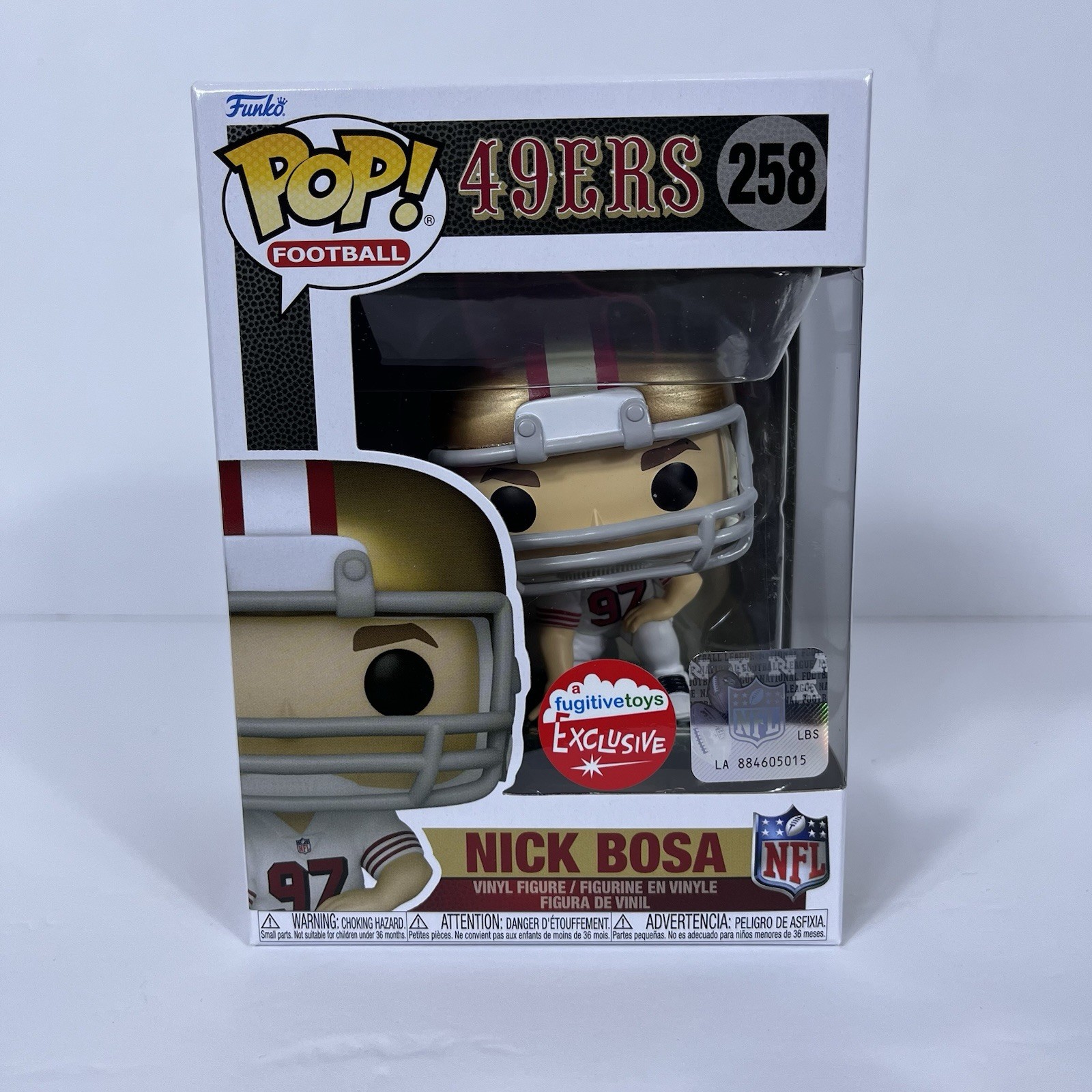 Nick Bosa Fugitive Toys Excl Hype Con San Francisco 49ers Football Funko Pop 258